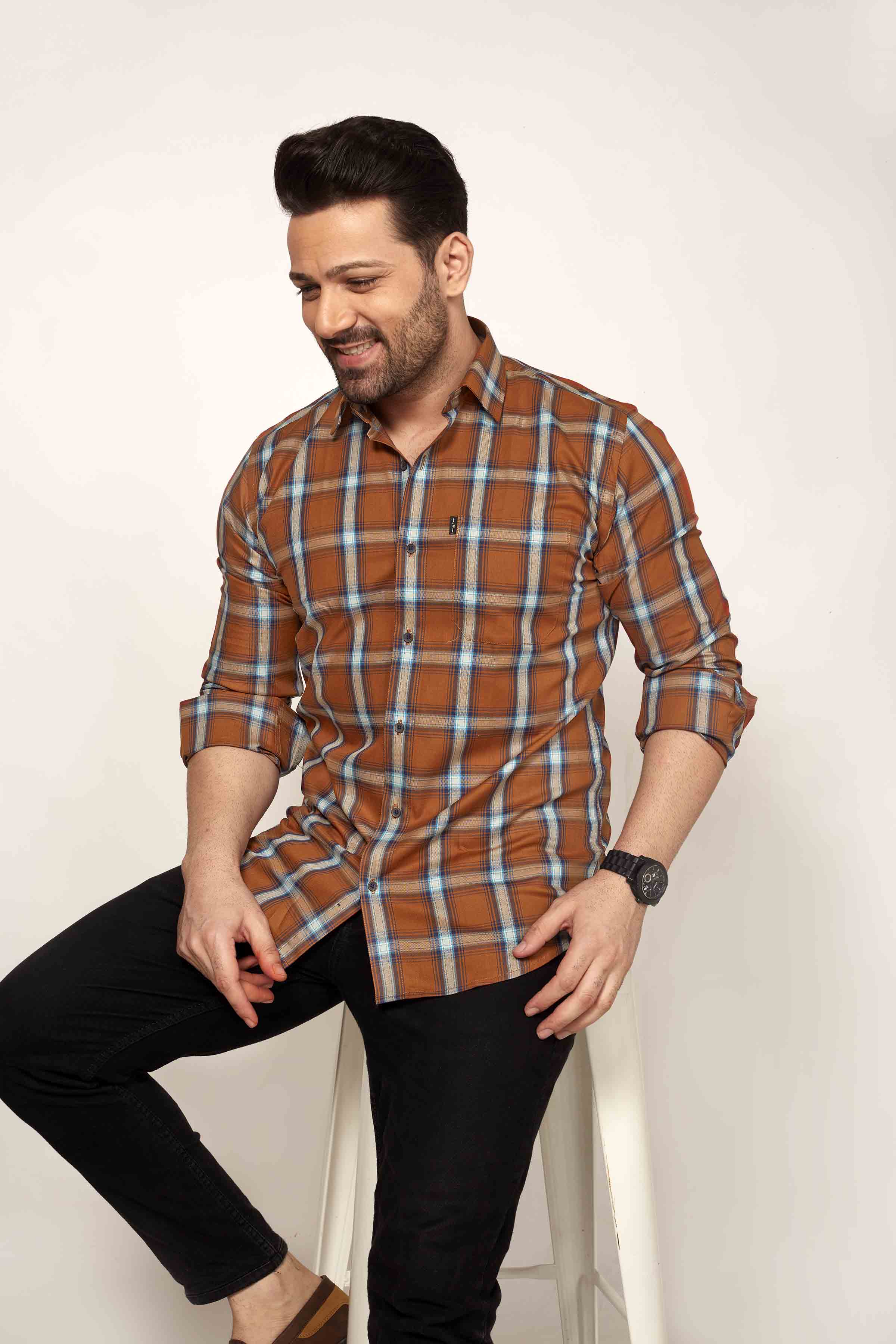 Charnwood - Checkered Slim fit shirt - John Watson