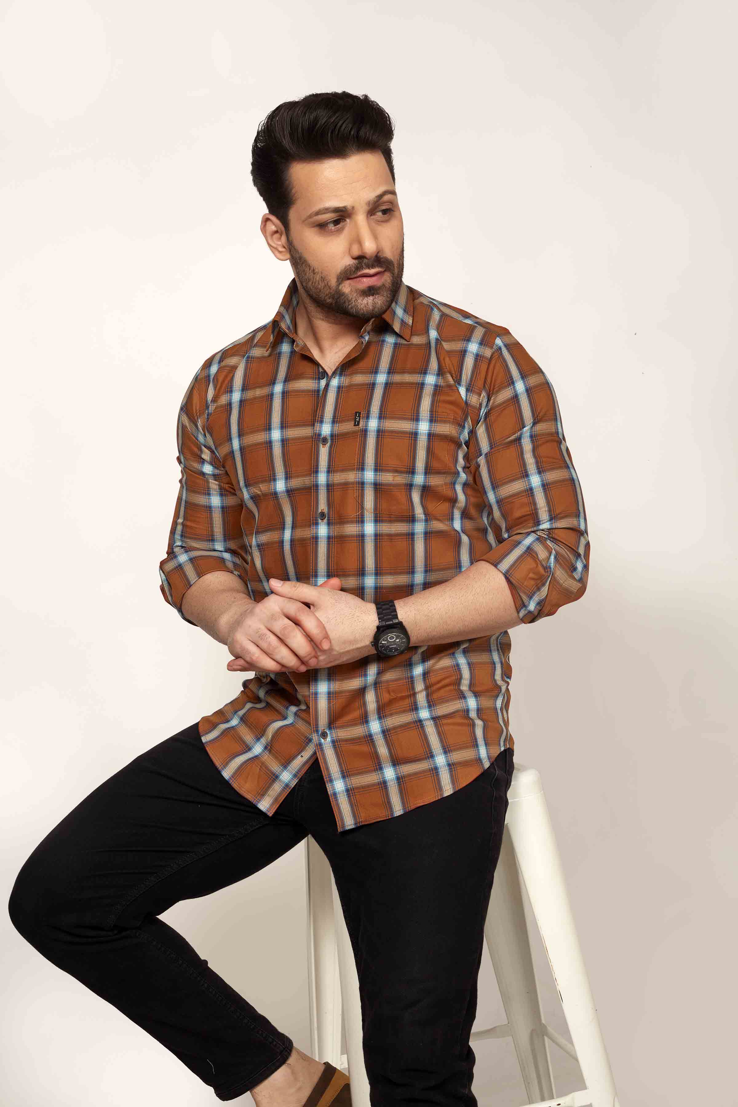 Charnwood - Checkered Slim fit shirt - John Watson