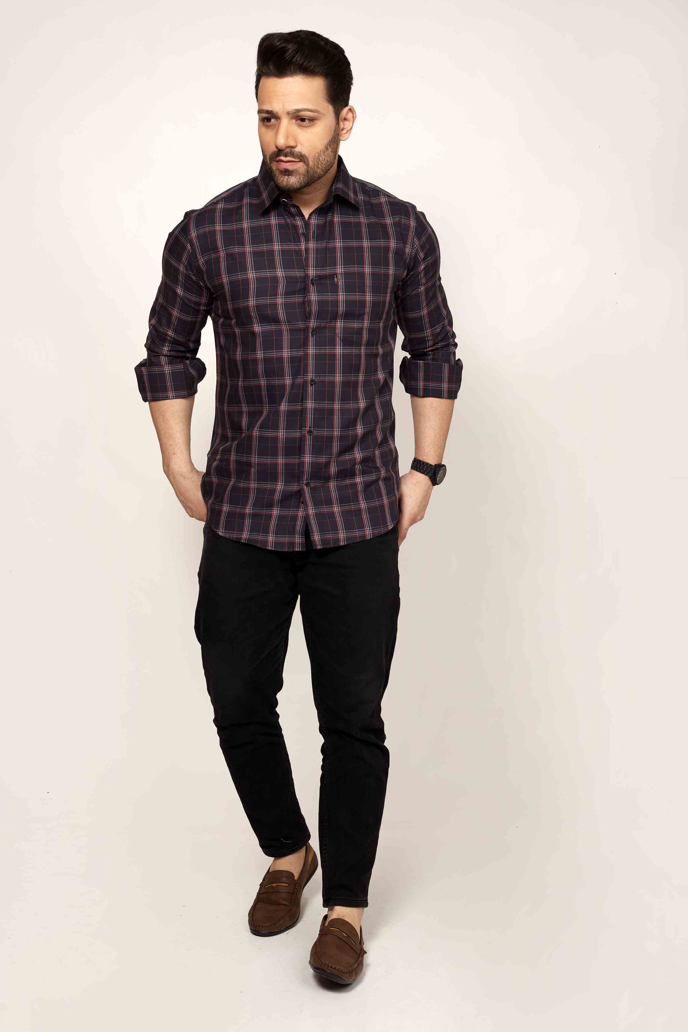 Guildford - Checkered Slim fit shirt - John Watson