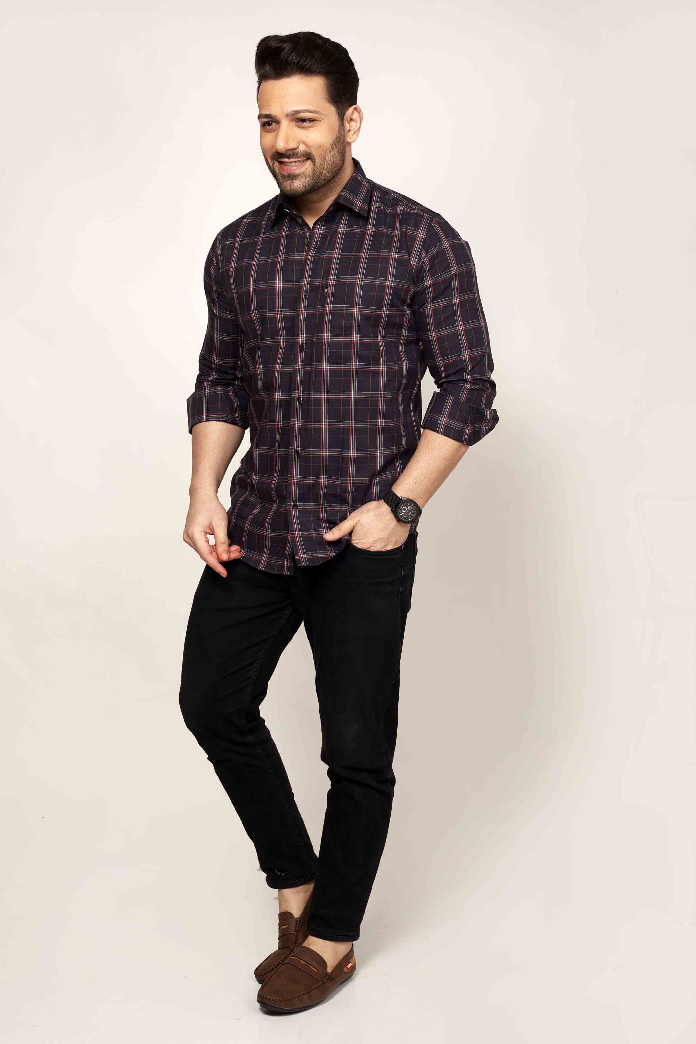 Guildford - Checkered Slim fit shirt - John Watson