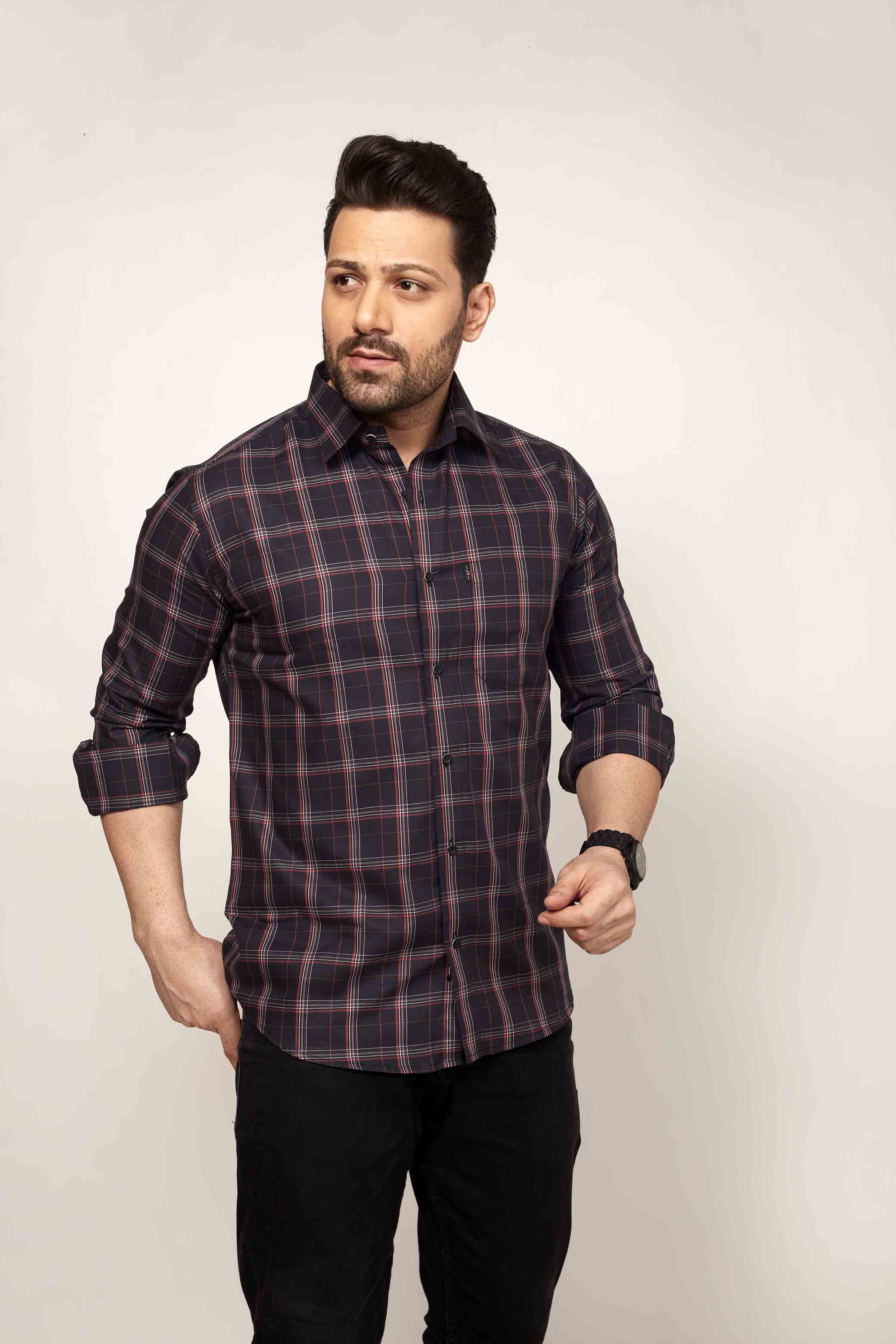 Guildford - Checkered Slim fit shirt - John Watson