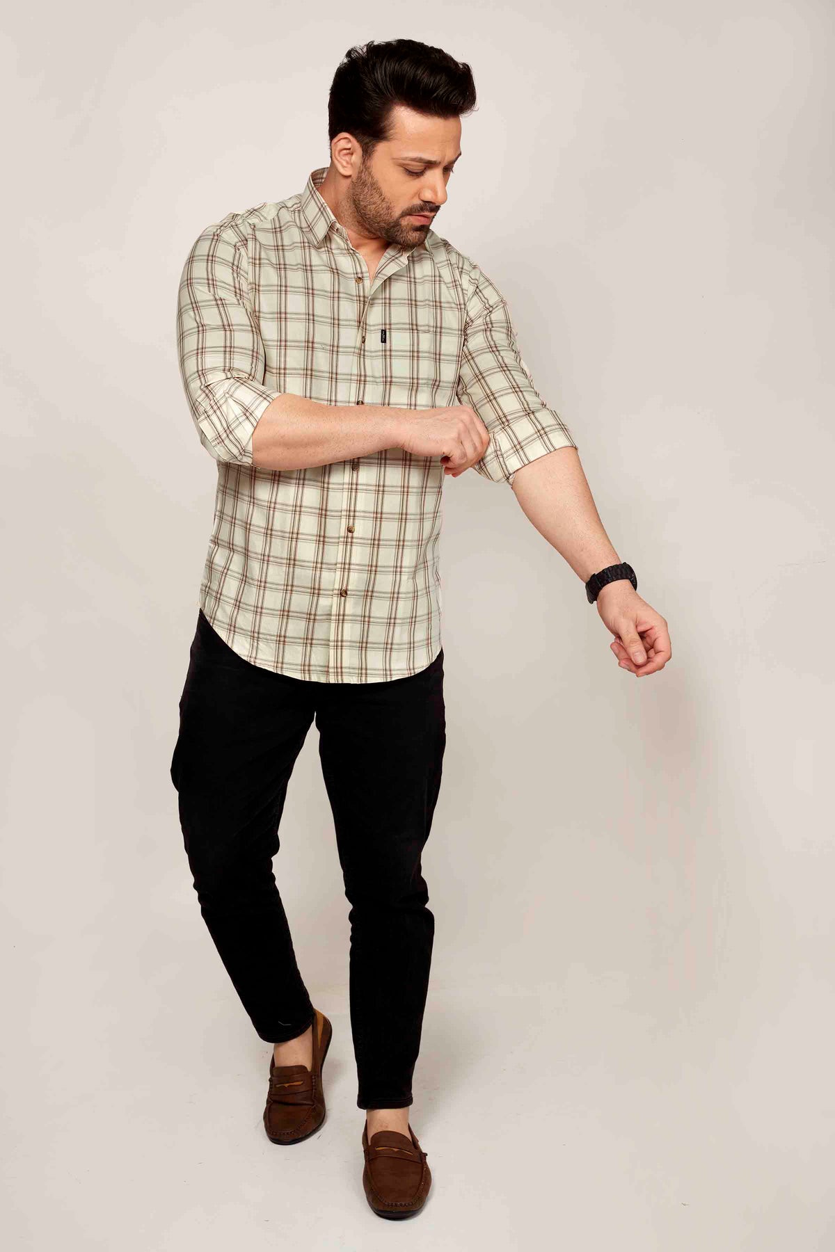 Thanet - Checkered Slim fit shirt - John Watson