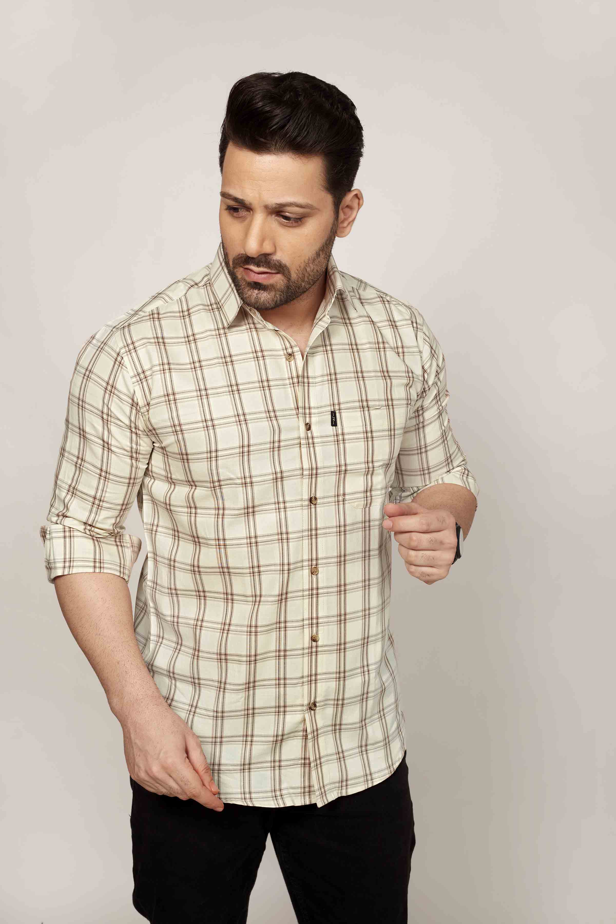 Thanet - Checkered Slim fit shirt - John Watson