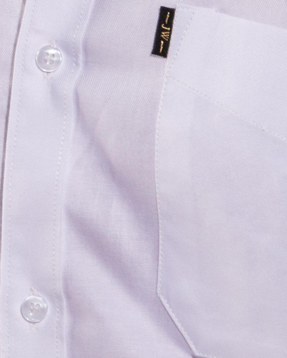 Amber White - Oxford Half-Sleeve Slim-Fit Shirt