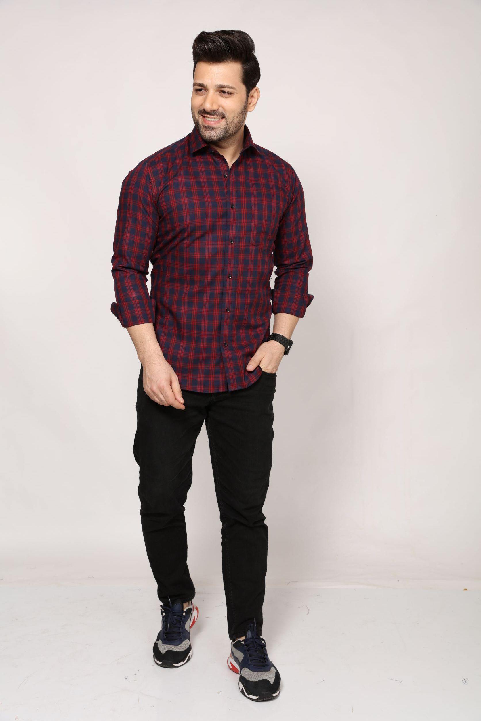 Bradford - checkered Slim fit shirt - John Watson