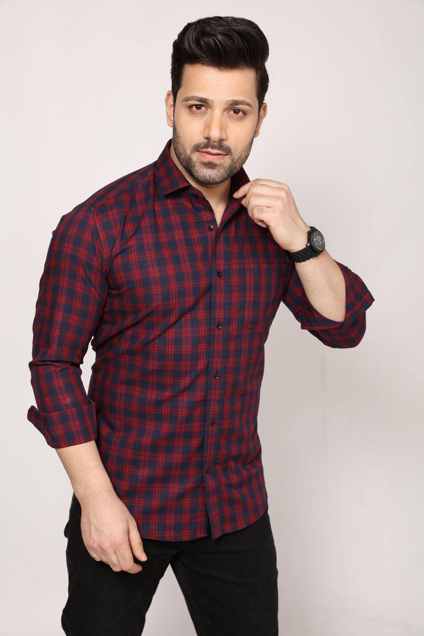 Bradford - checkered Slim fit shirt - John Watson