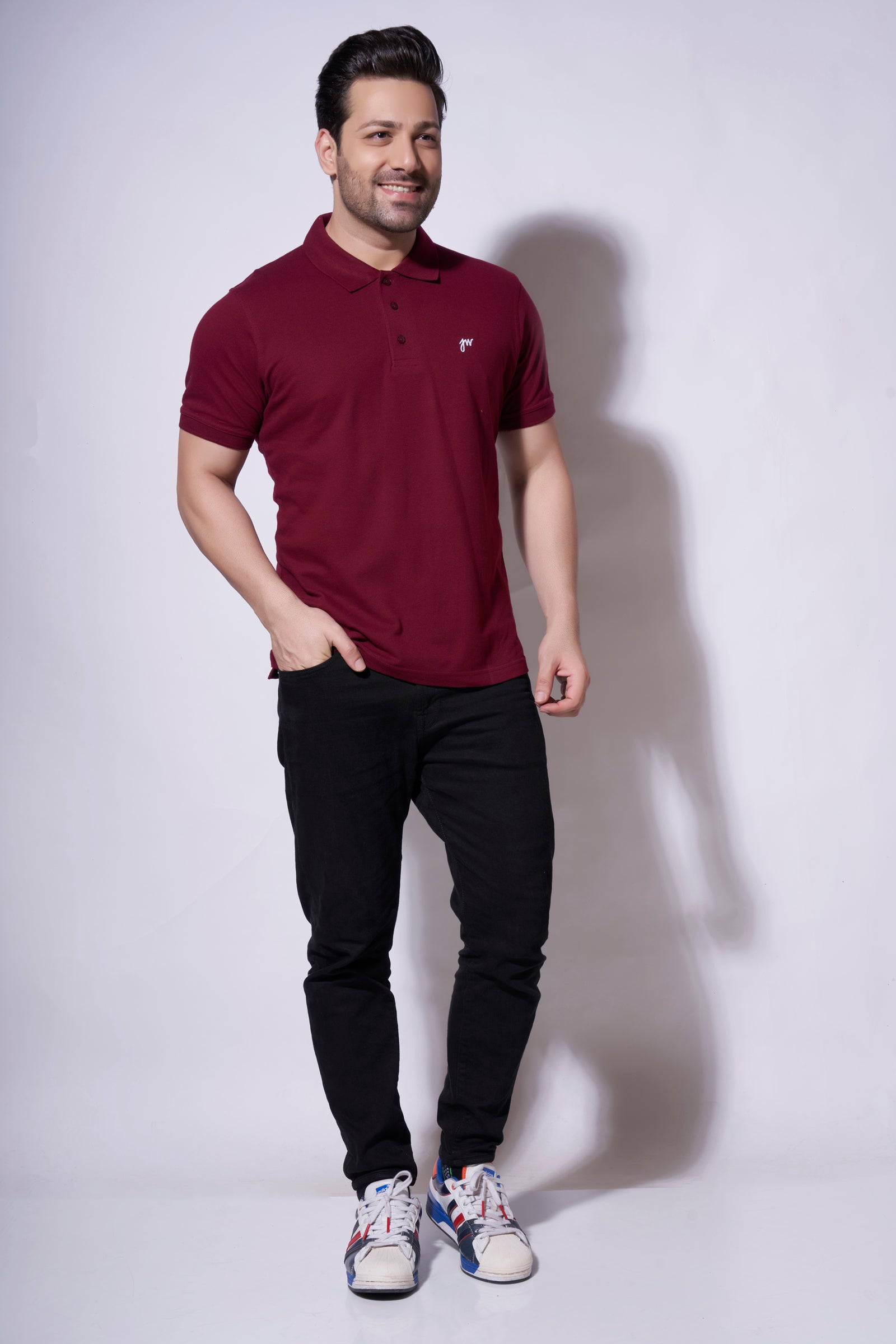 Maroon Collared Tshirt