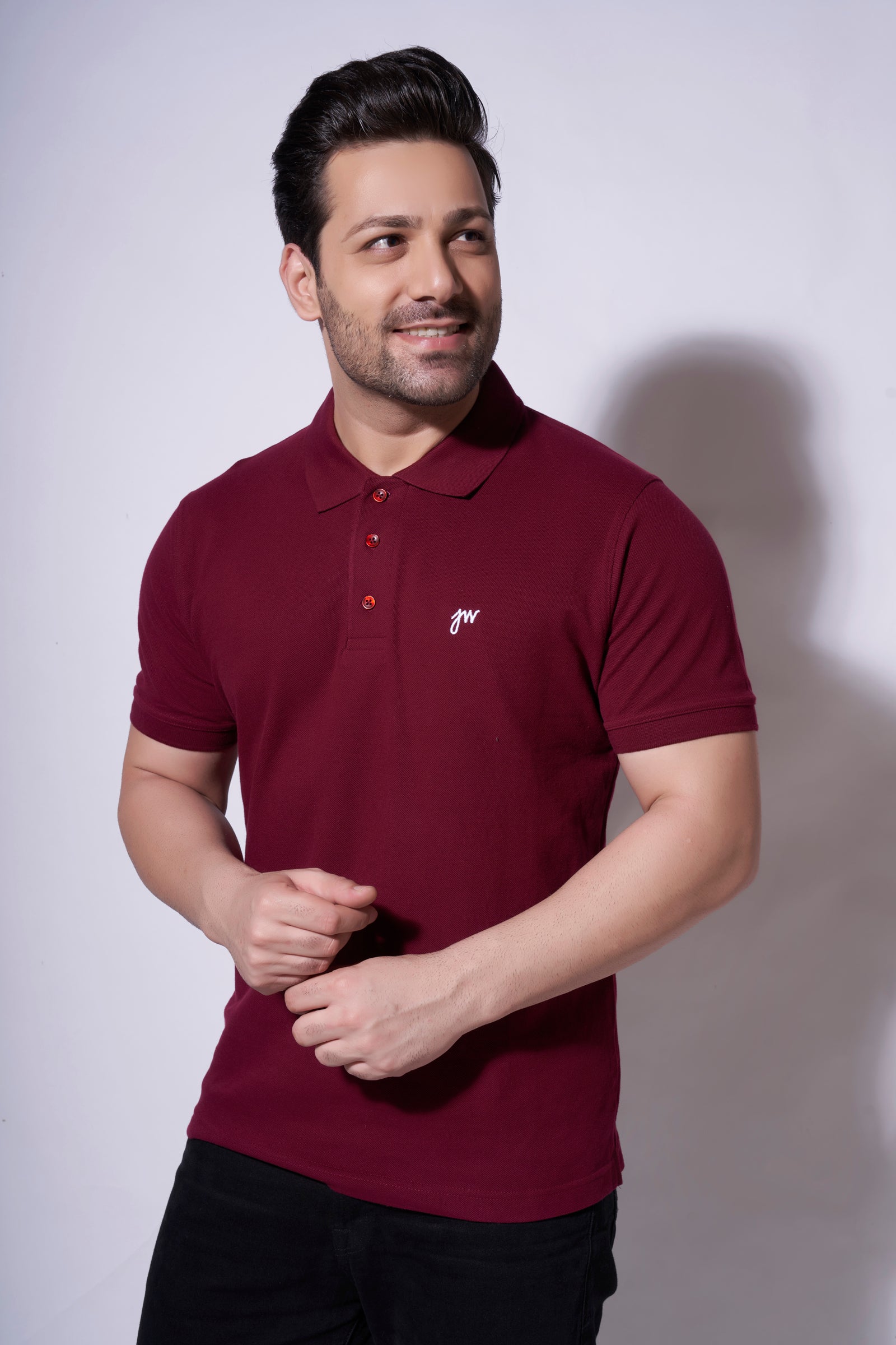 Maroon Collared Tshirt