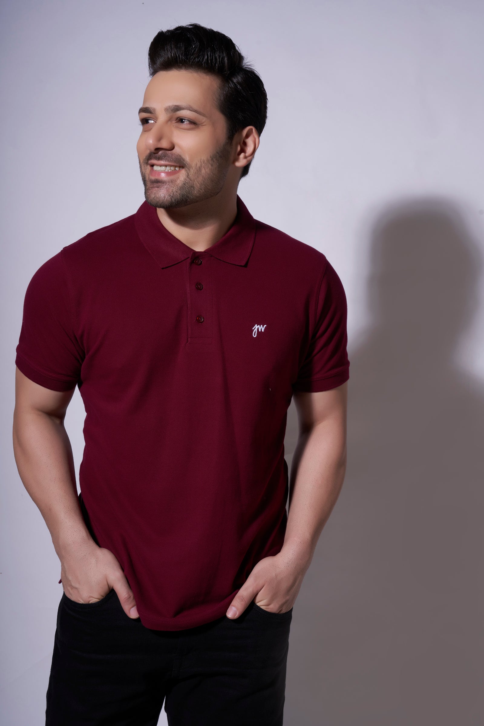 Maroon Collared Tshirt