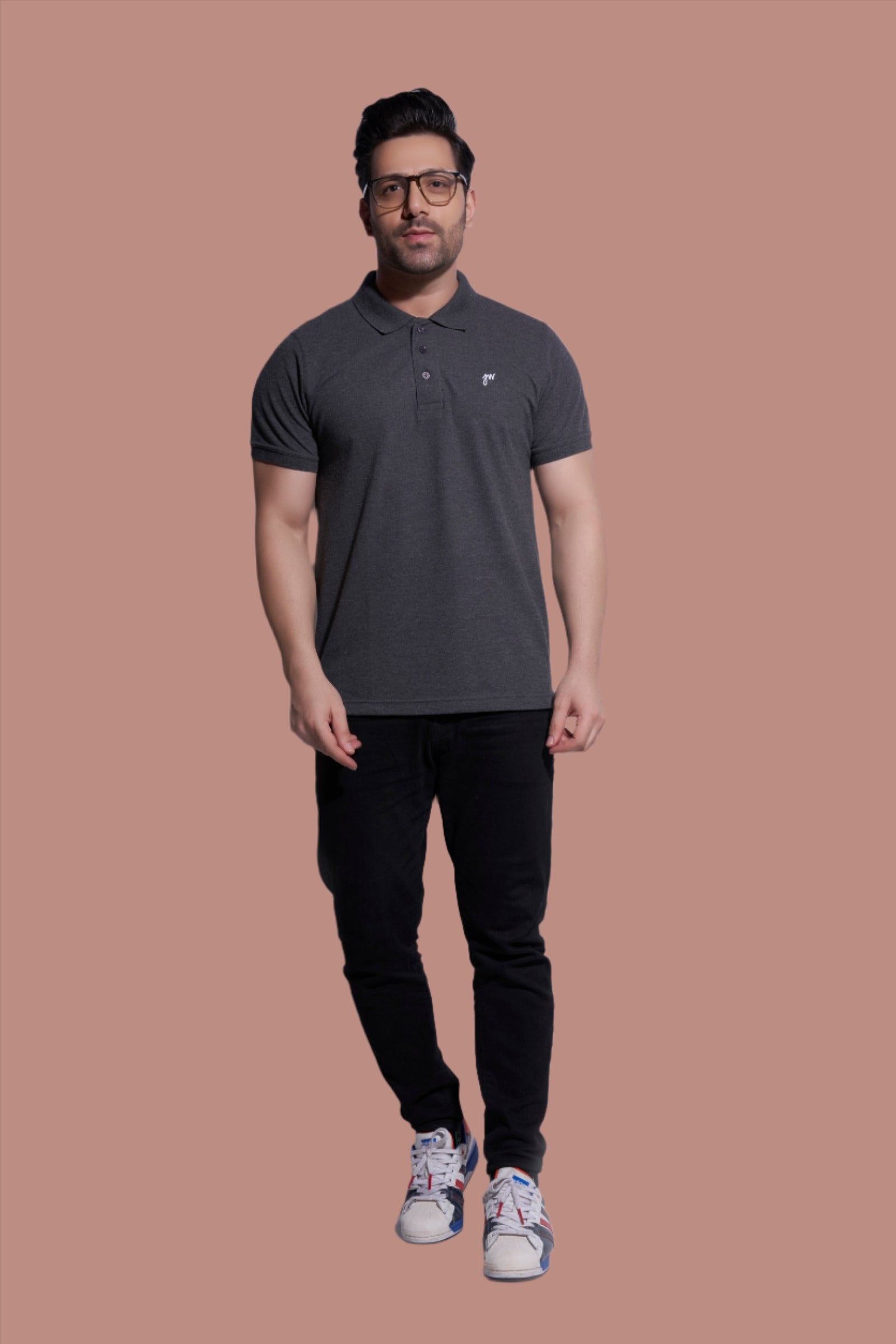 Grey - Polo Tshirt