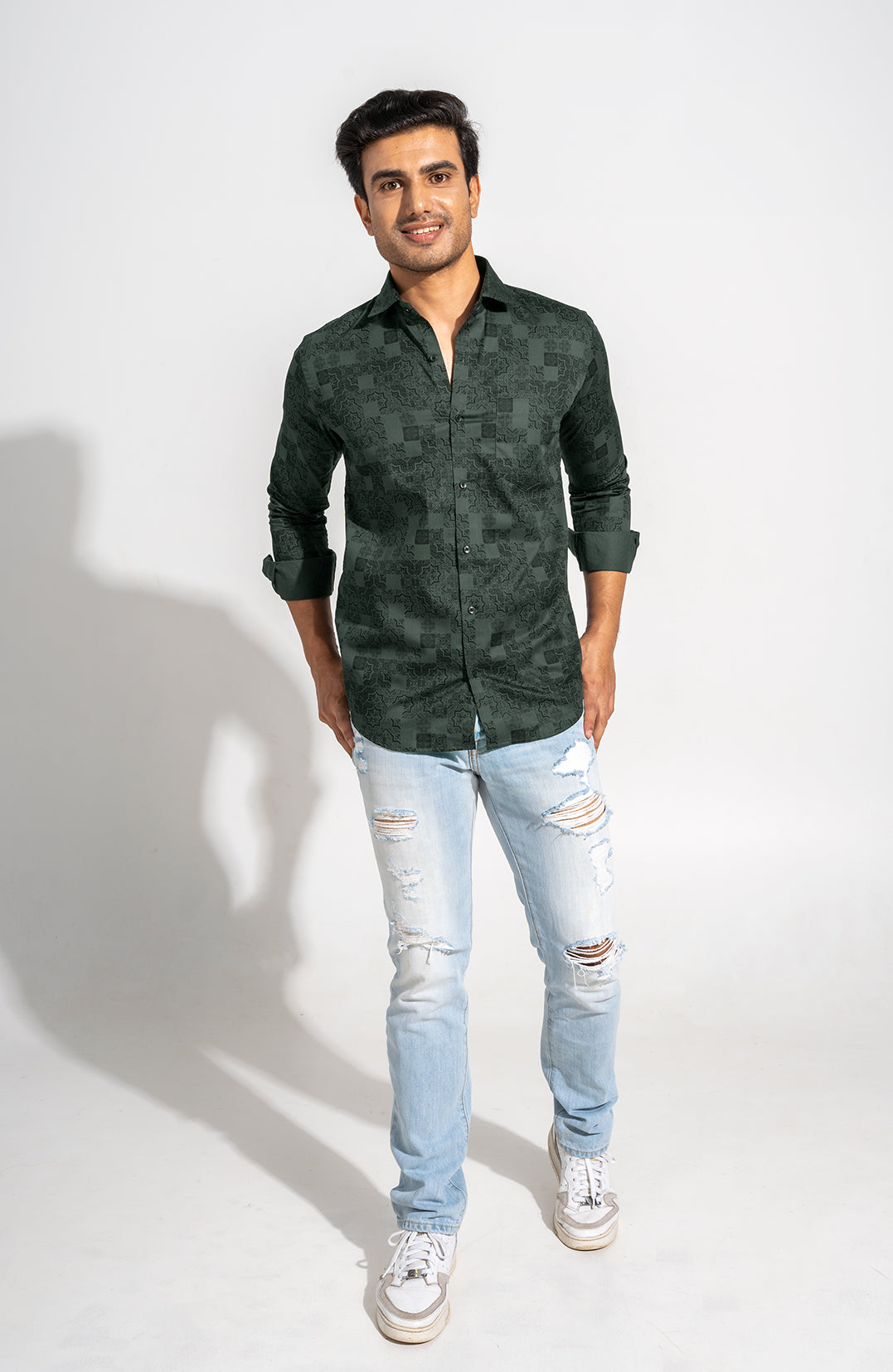 Sabik - Printed Slim Fit shirt