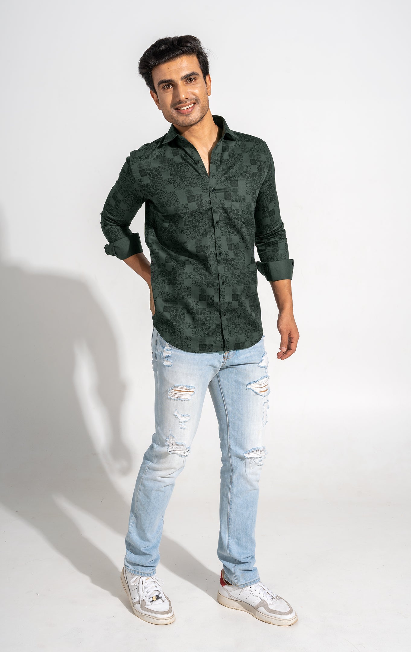 Sabik - Printed Slim Fit shirt