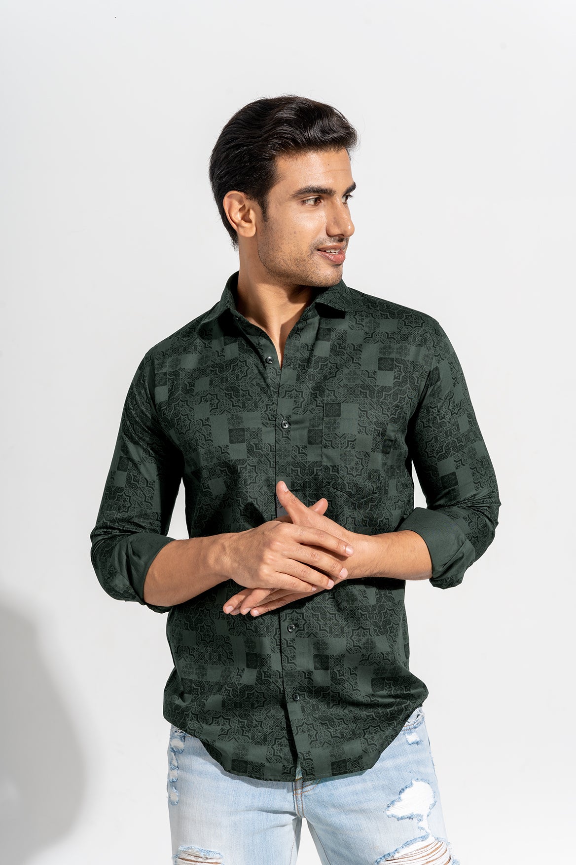 Sabik - Printed Slim Fit shirt