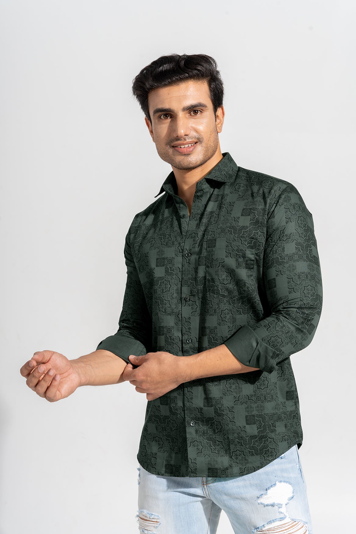 Sabik - Printed Slim Fit shirt