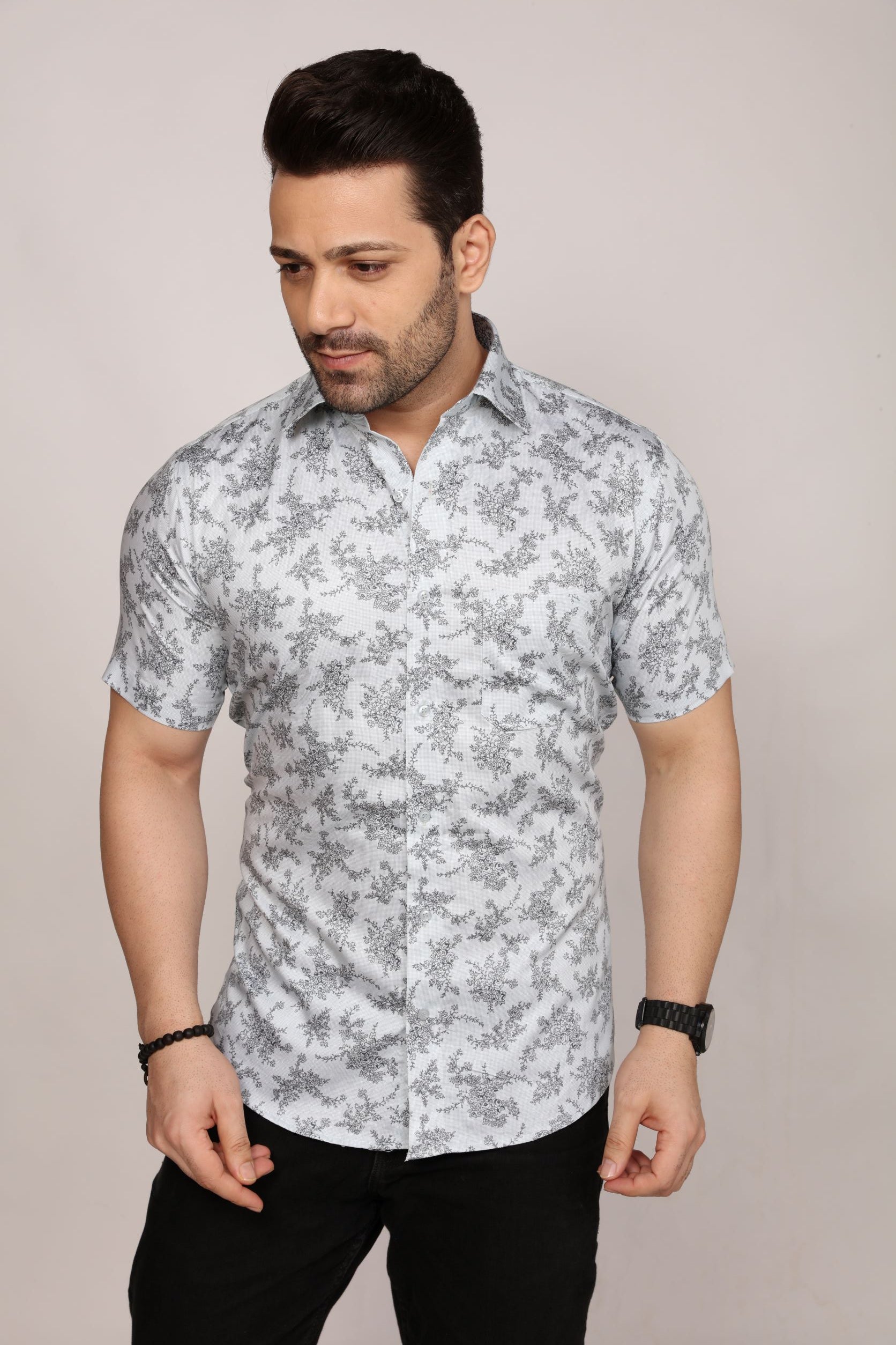 Dunwich - printed half sleeves shirt - John Watson