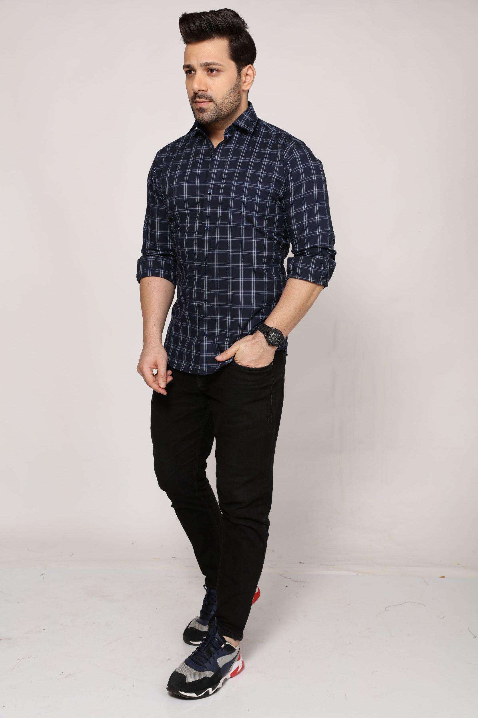 Durham - Checkered Slim fit Shirt - John Watson