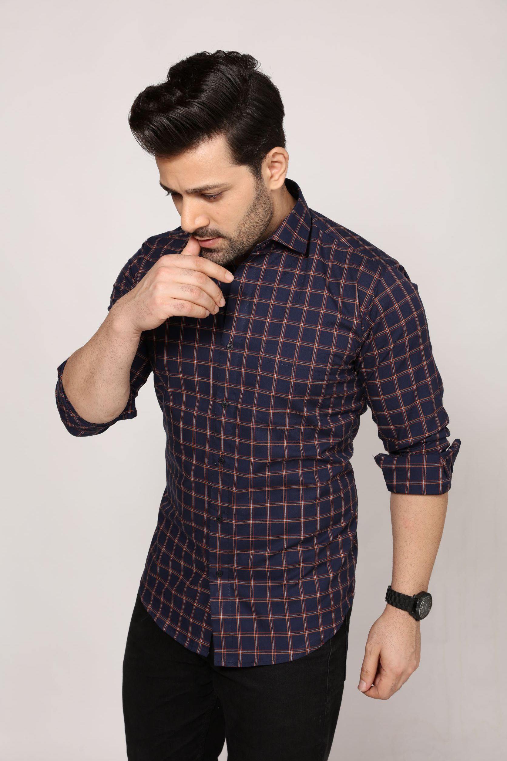 Edinburgh - Checkered slim Fit Shirt - John Watson