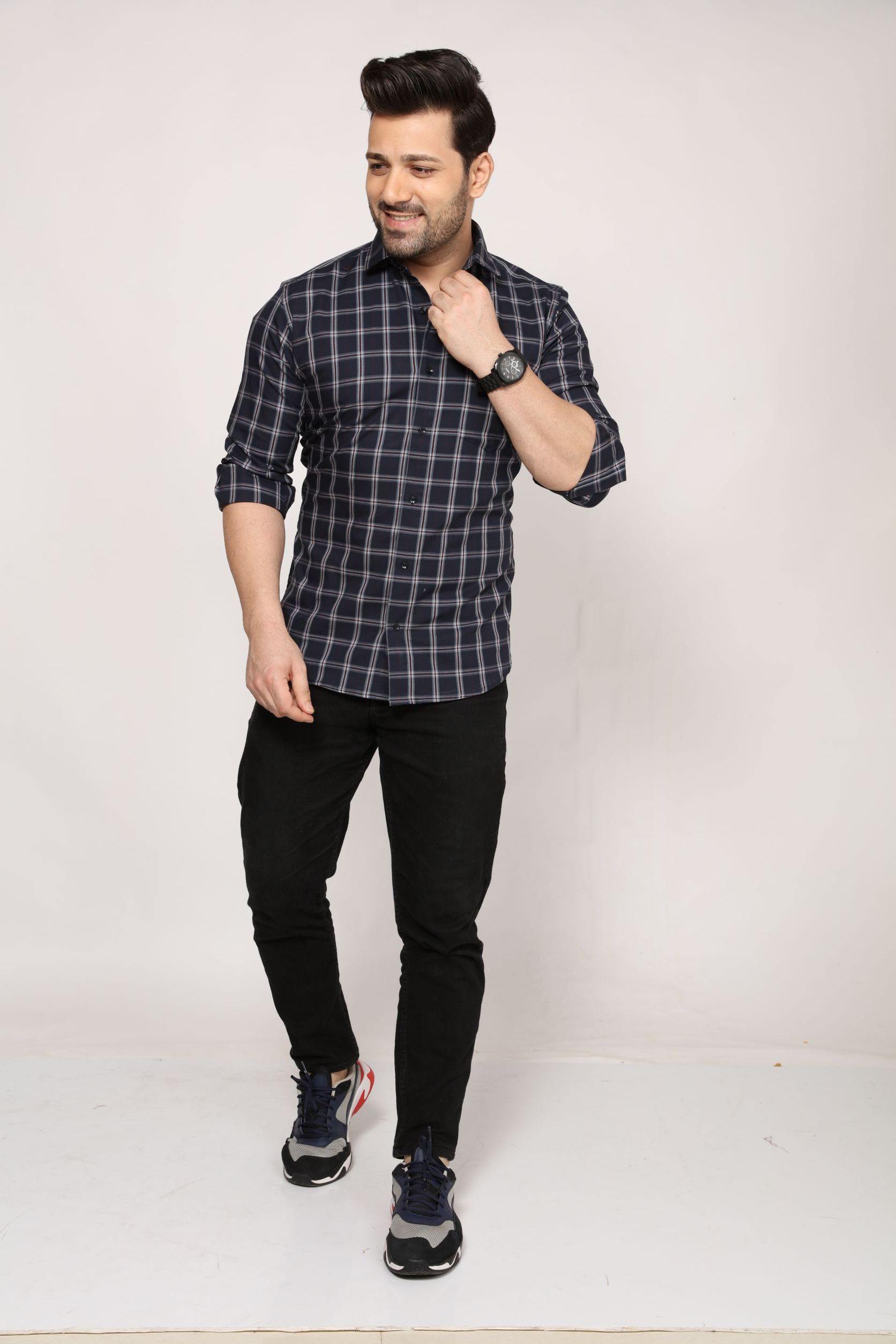 Exeter - Checkered Slim fit shirt - John Watson