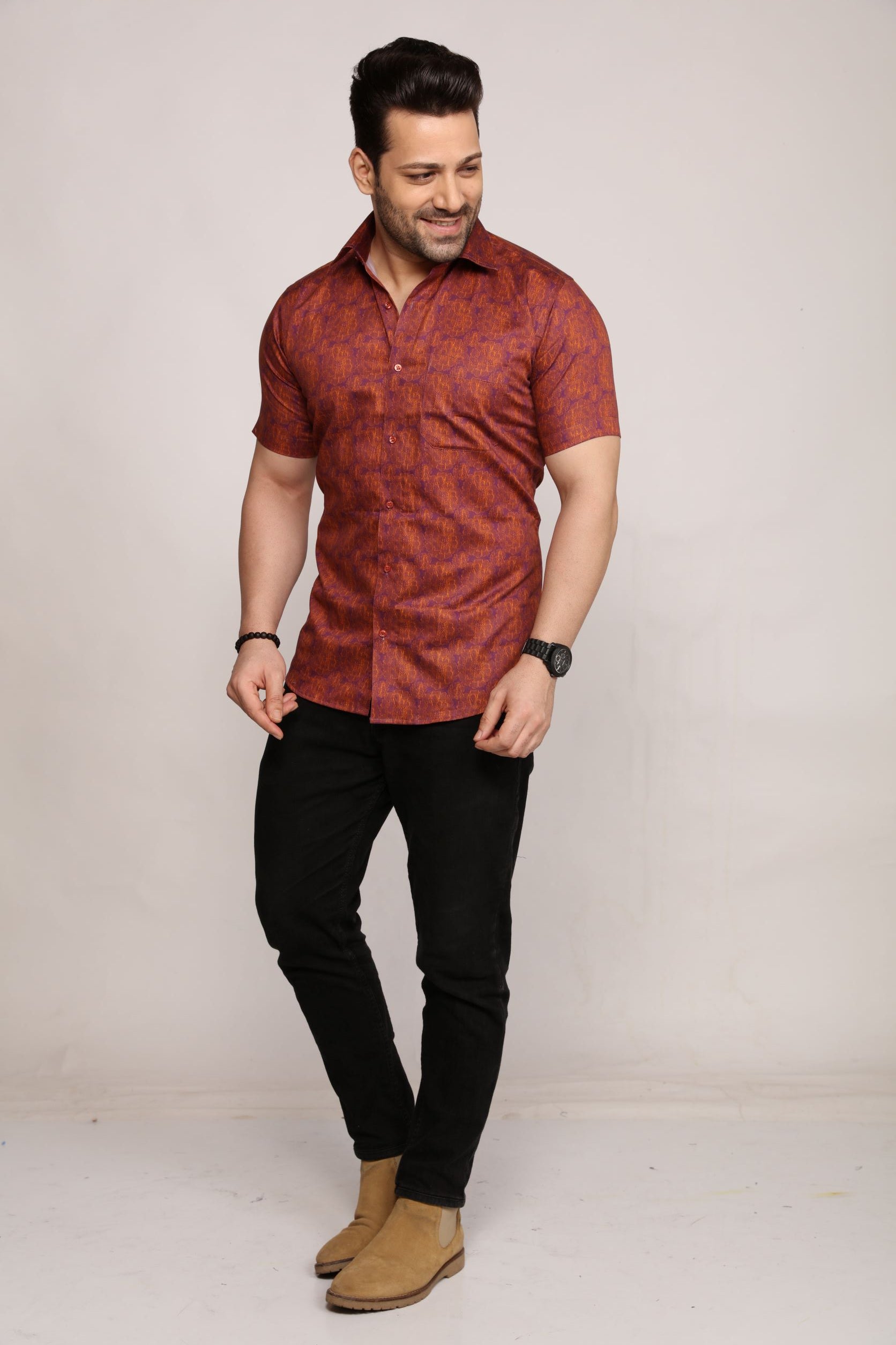 Filey - printed men shirt - John Watson