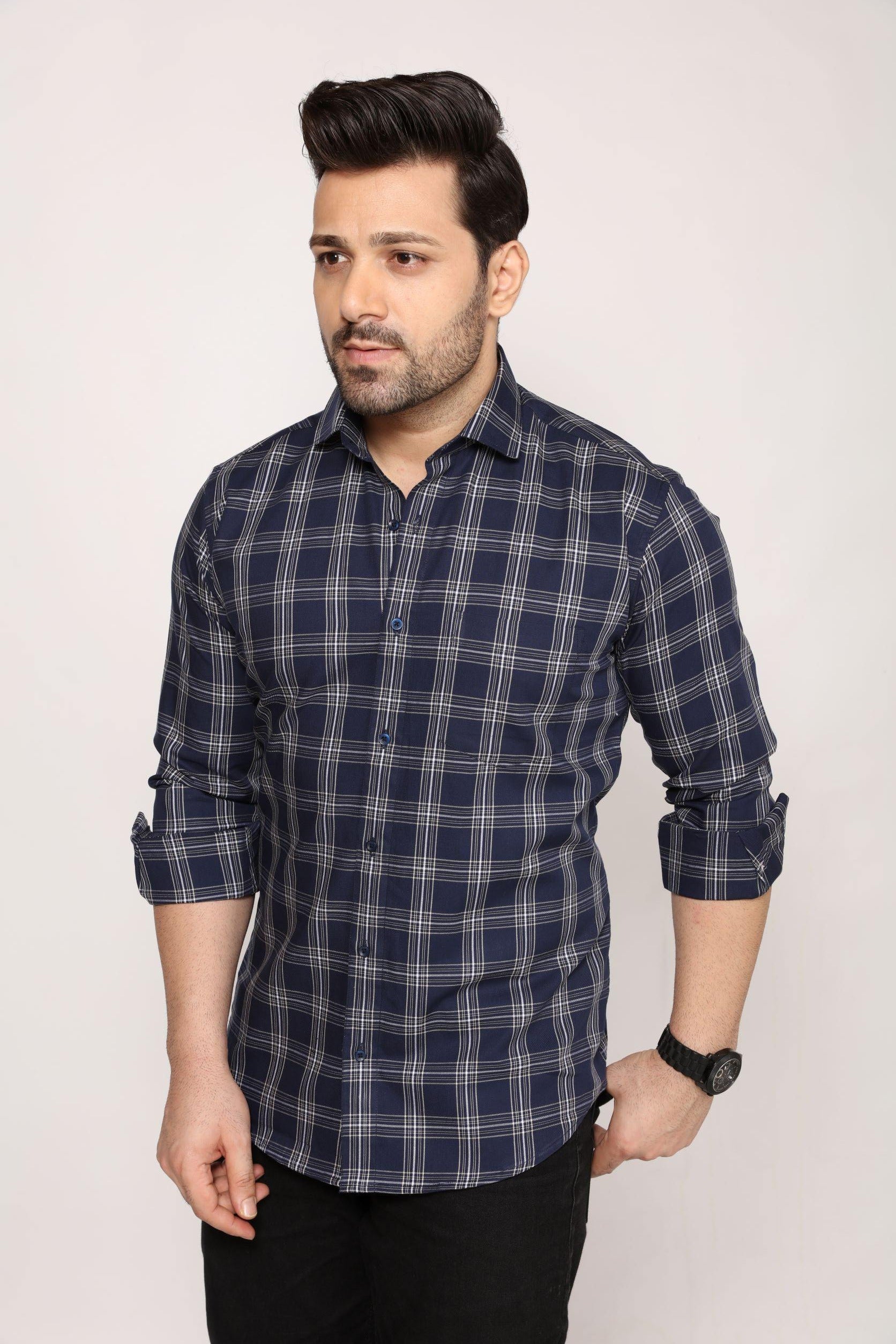 Glasgow - Checkered slim Fit shirt - John Watson