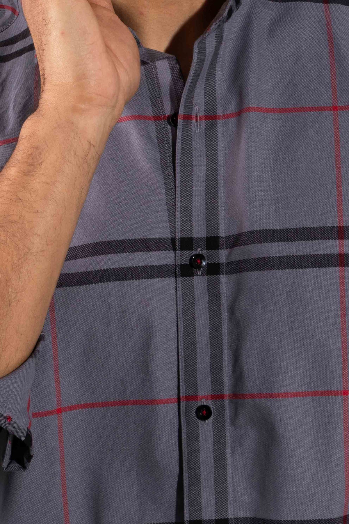 Gregory - Oxford Slim Fit Checkered Shirt - John Watson