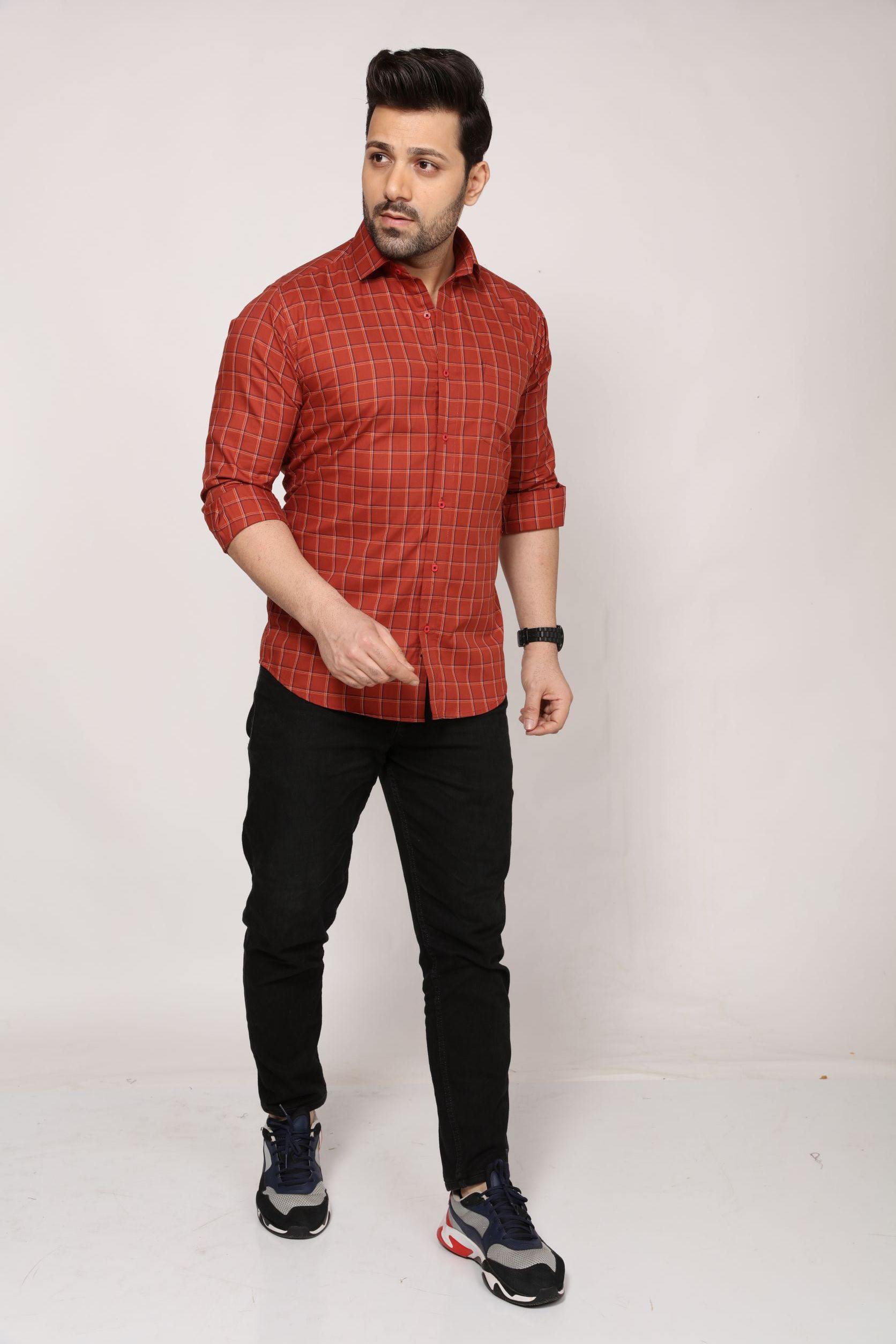 Leeds - Checkered Slim fit Shirt - John Watson