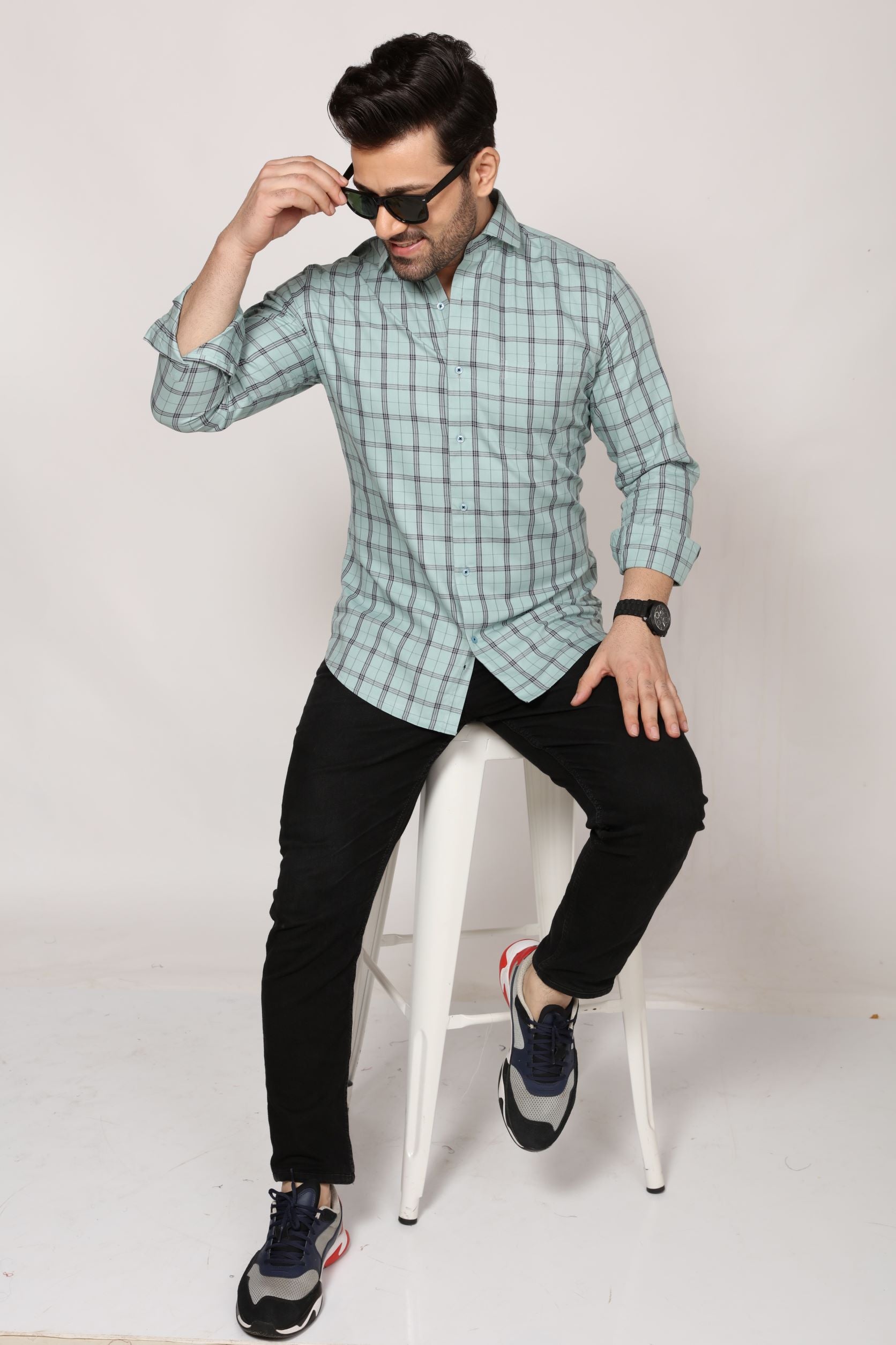 London - Checkered Slim fit shirt - John Watson