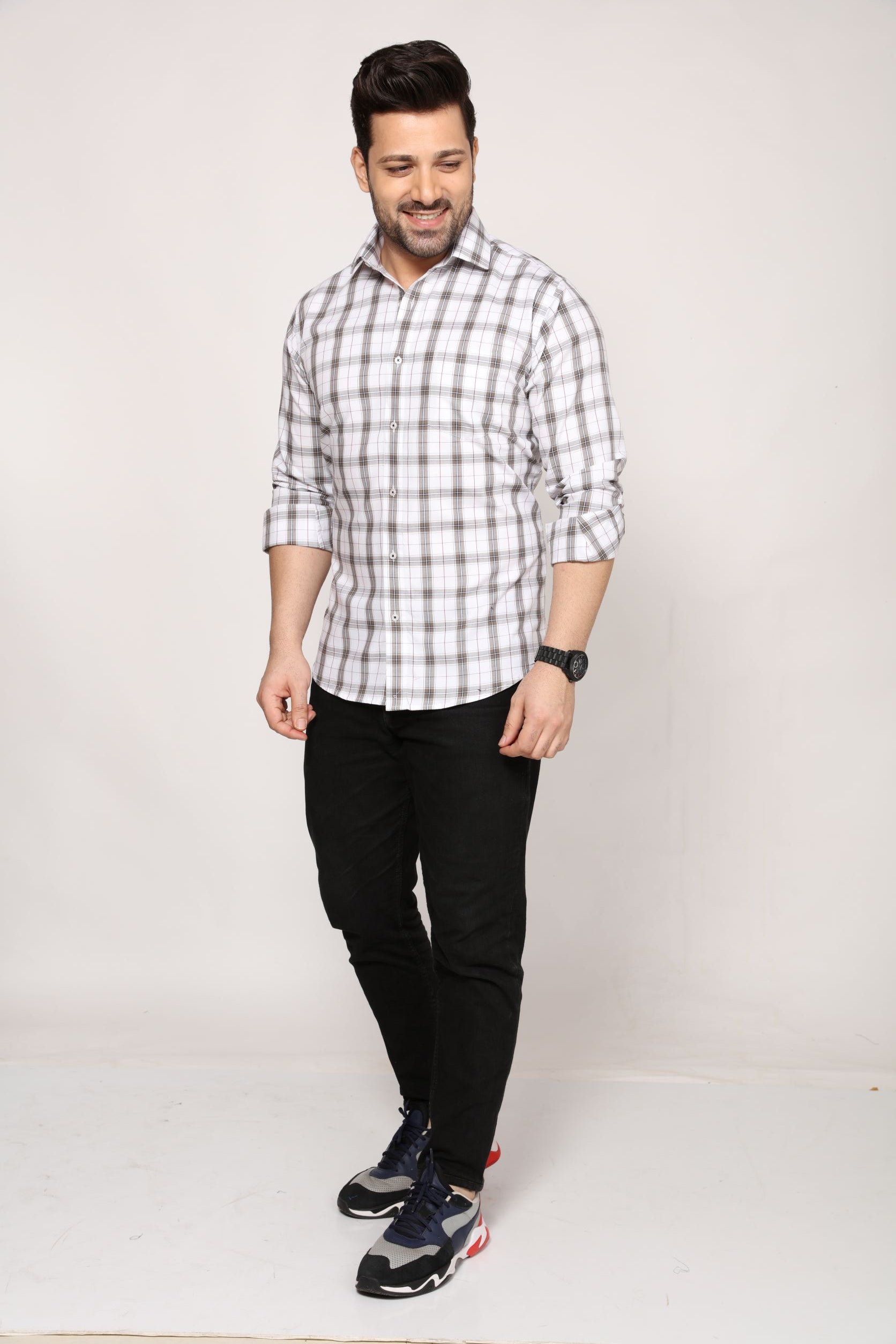 Nottingham - Checkered Slim Fit shirt - John Watson