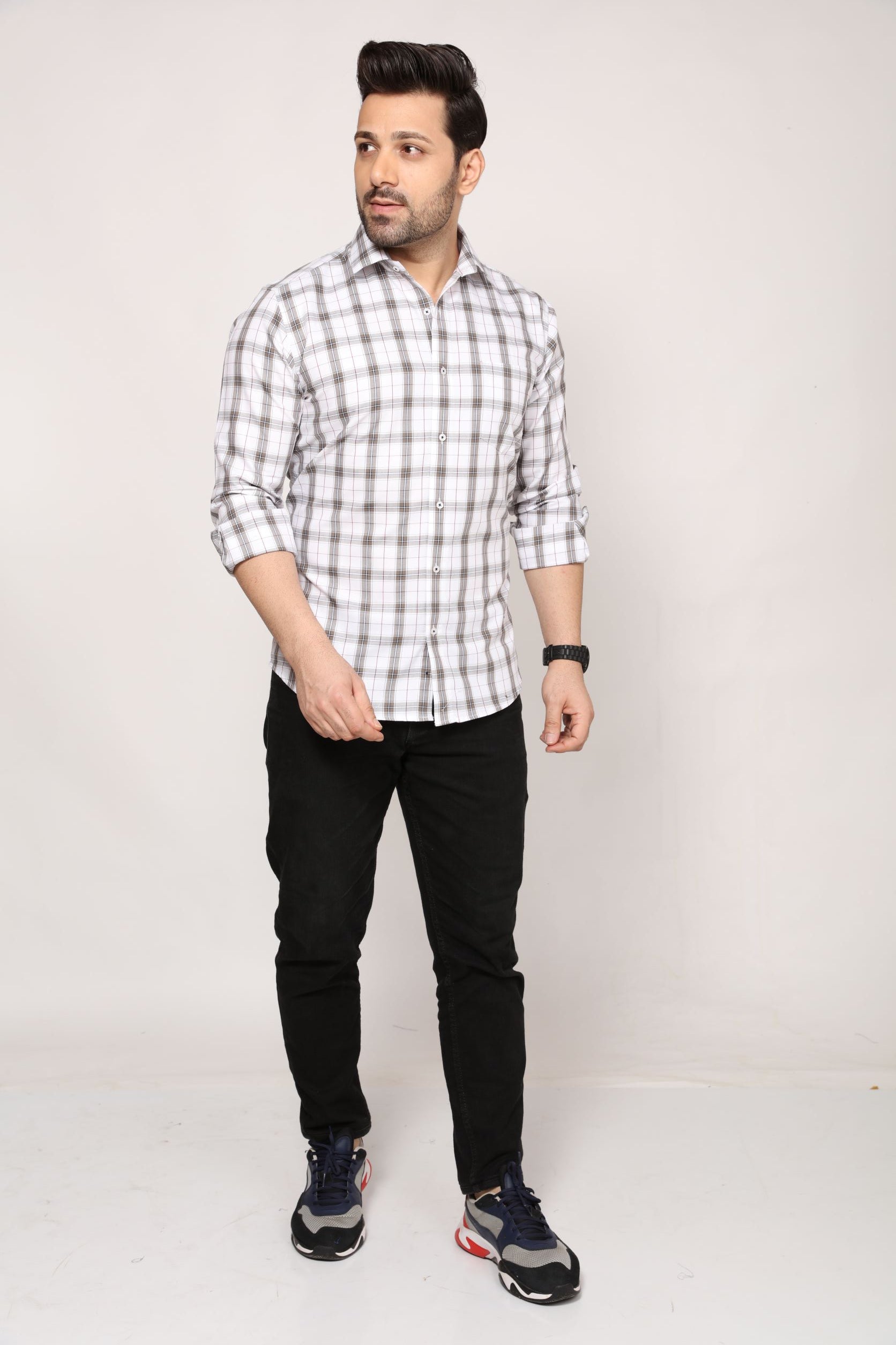 Nottingham - Checkered Slim Fit shirt - John Watson