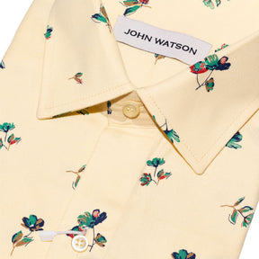 Palila - Printed Twill Shirt- Yellow - John Watson