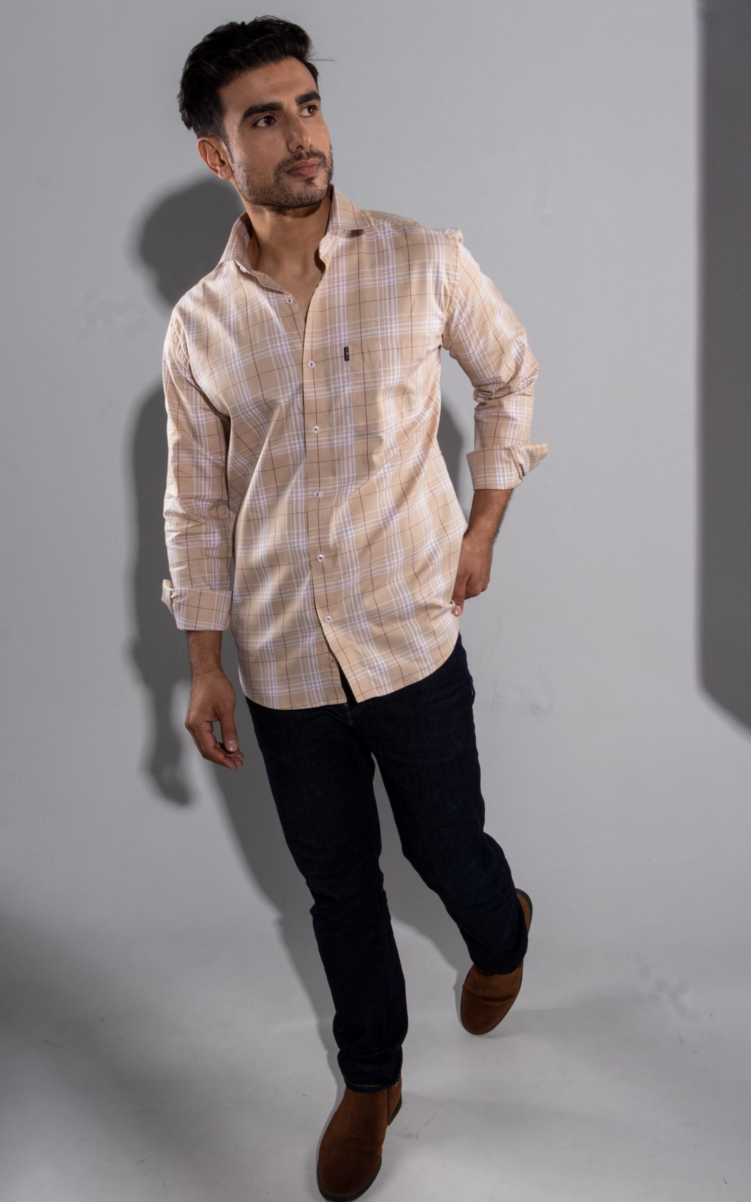 Parker - Slim Fit Checkered Shirt - John Watson