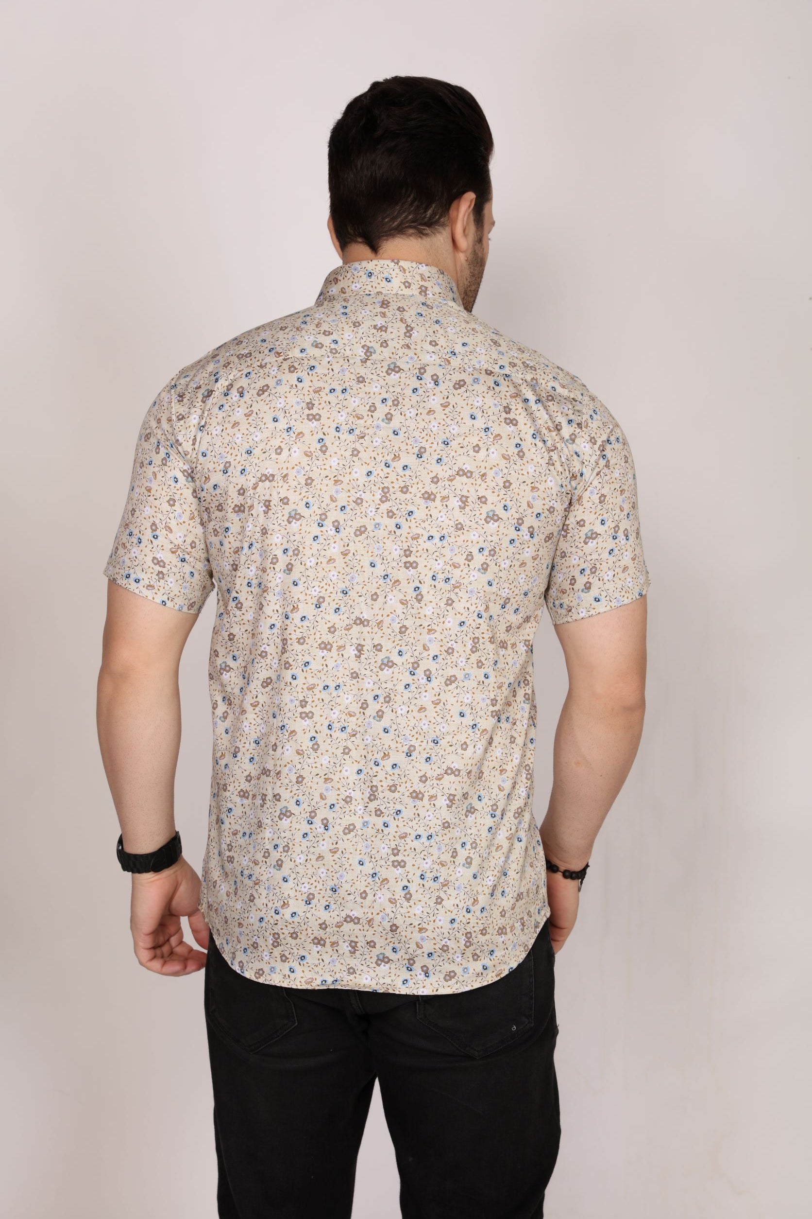 Pentle - Printed half sleeve shirt - John Watson