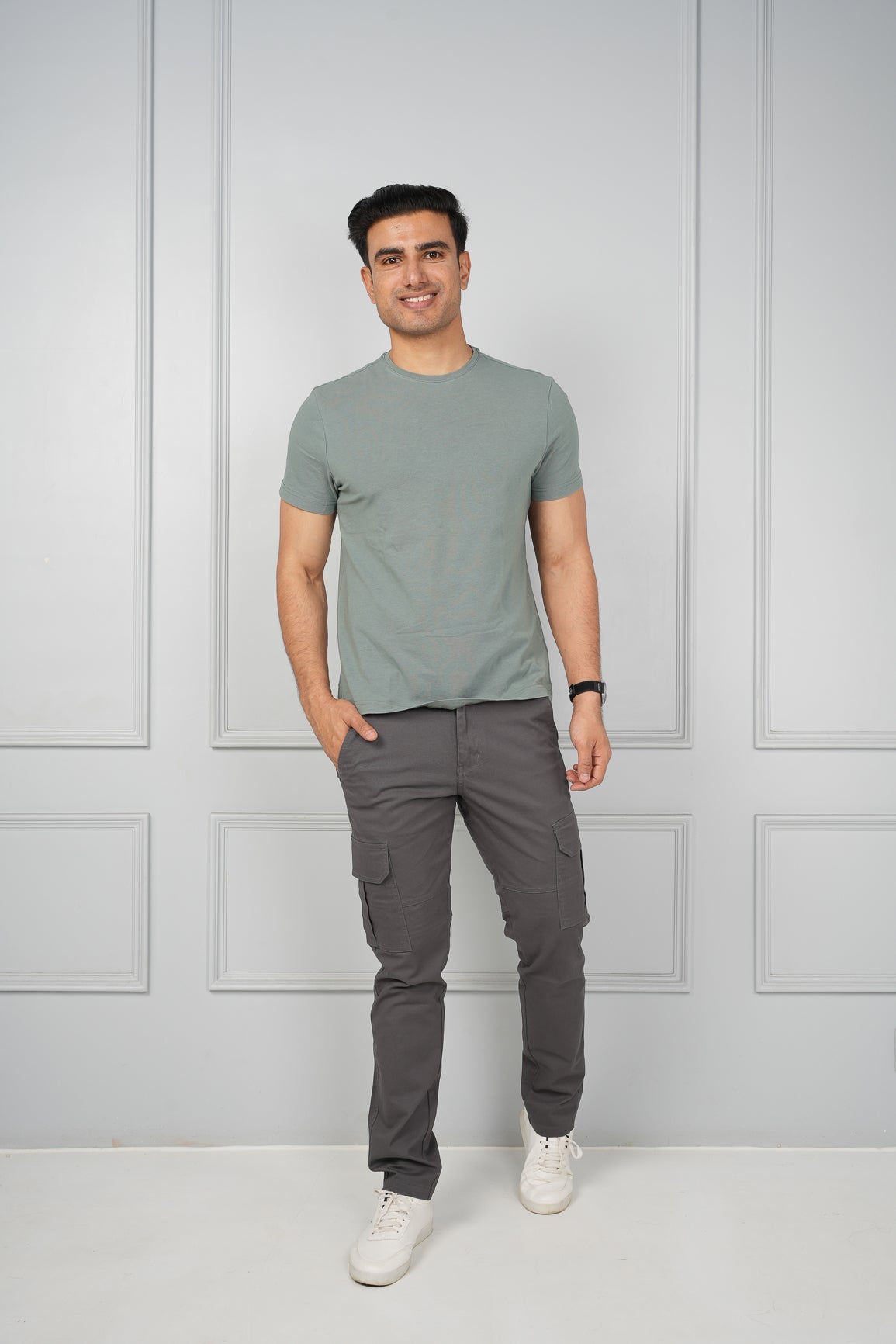 Couple Matching Short-Sleeve T-Shirt Cargo Pants | lupon.gov.ph
