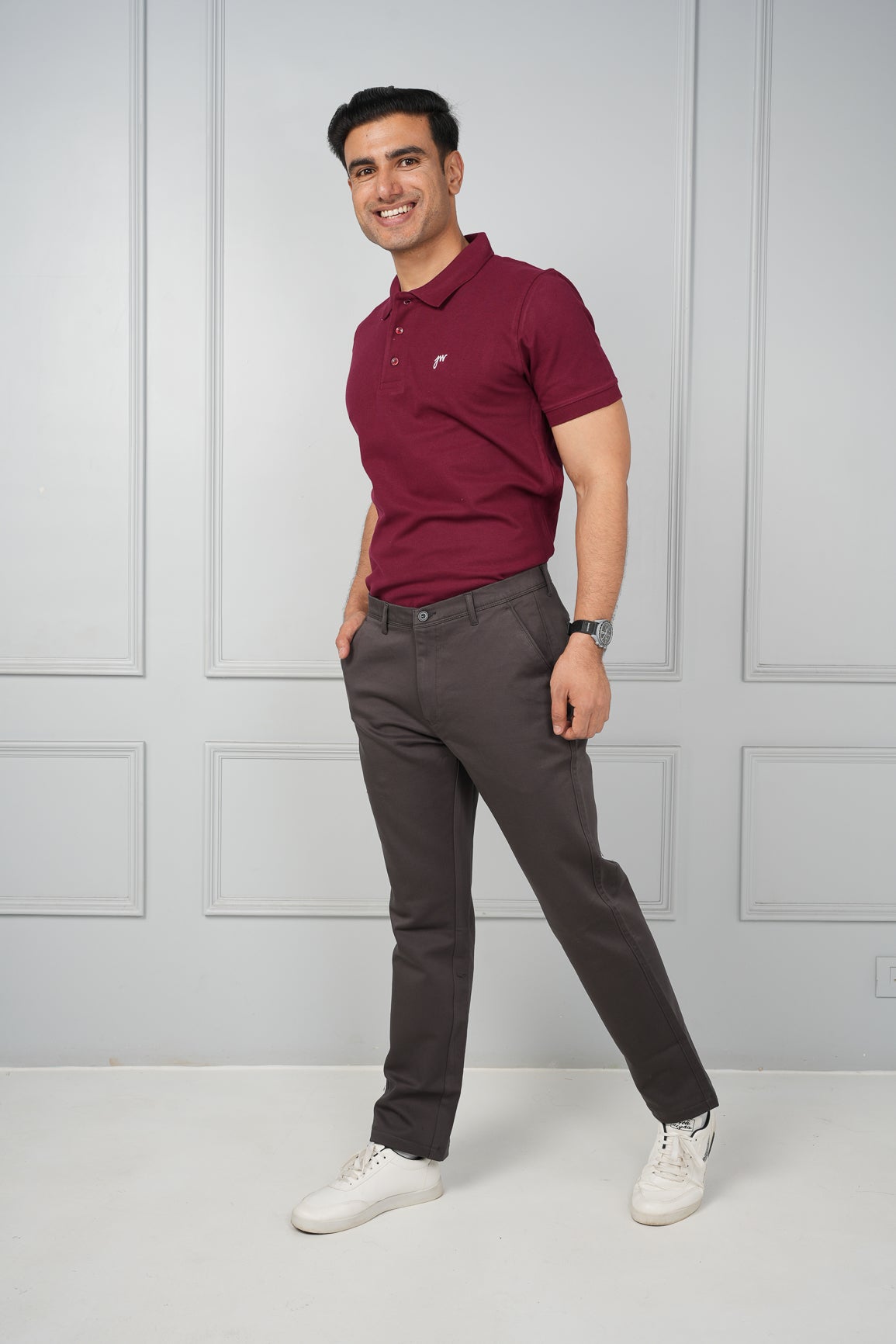 Chinos - Cotton Pants - Brown