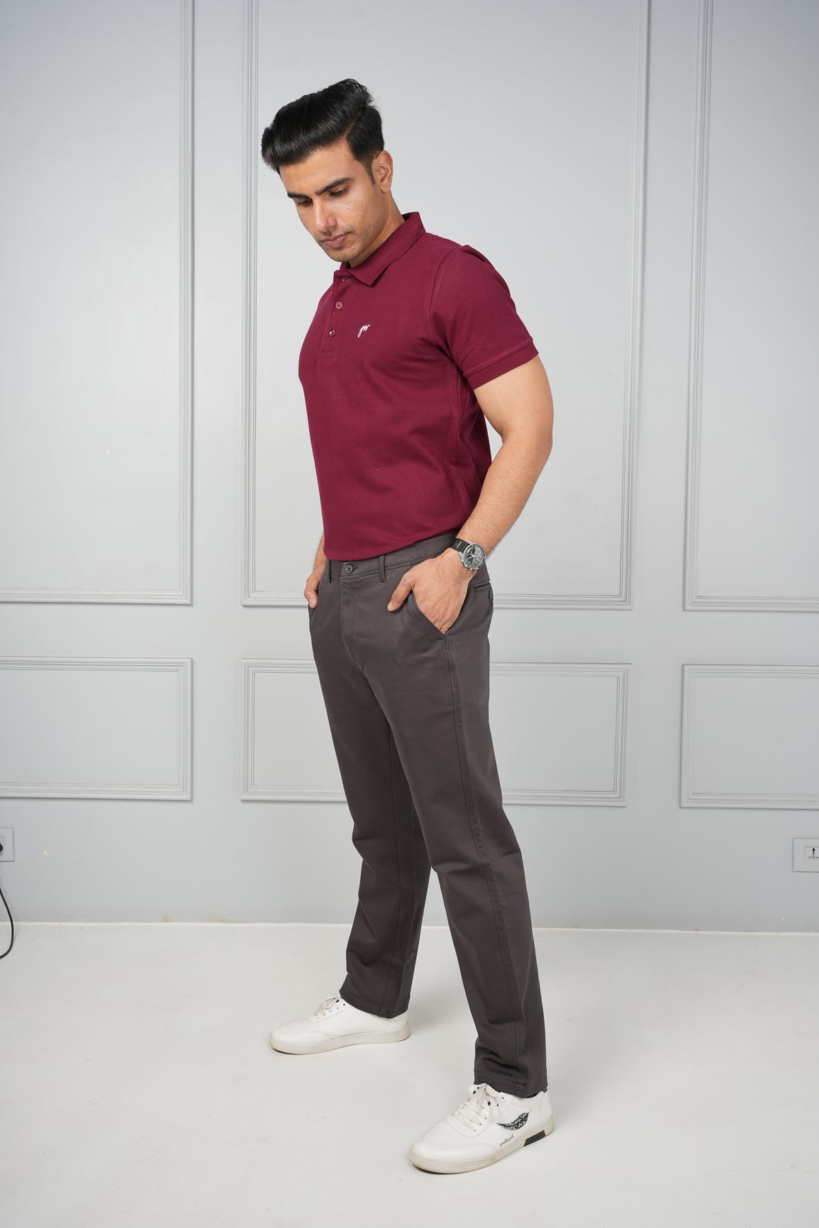 Chinos - Cotton Pants - Brown