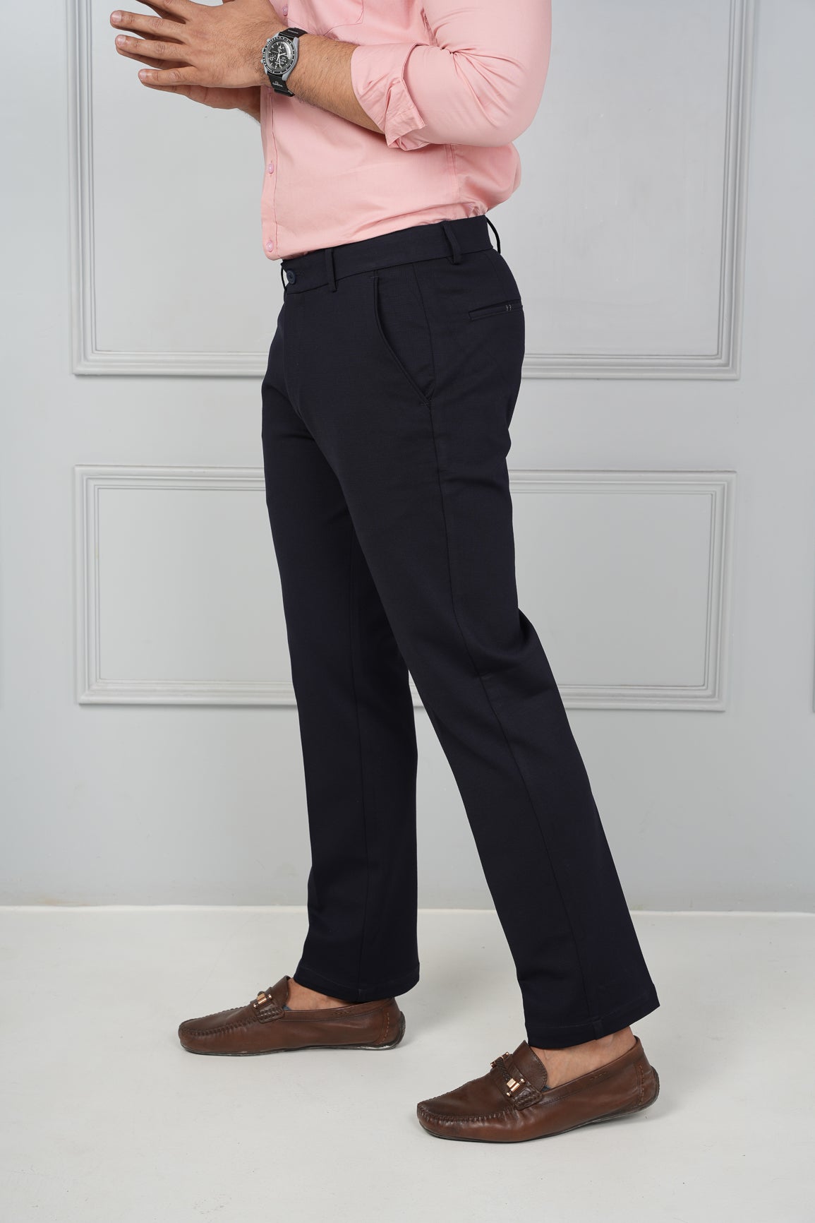 Poki - 4 Way Stretch Pants - Navy