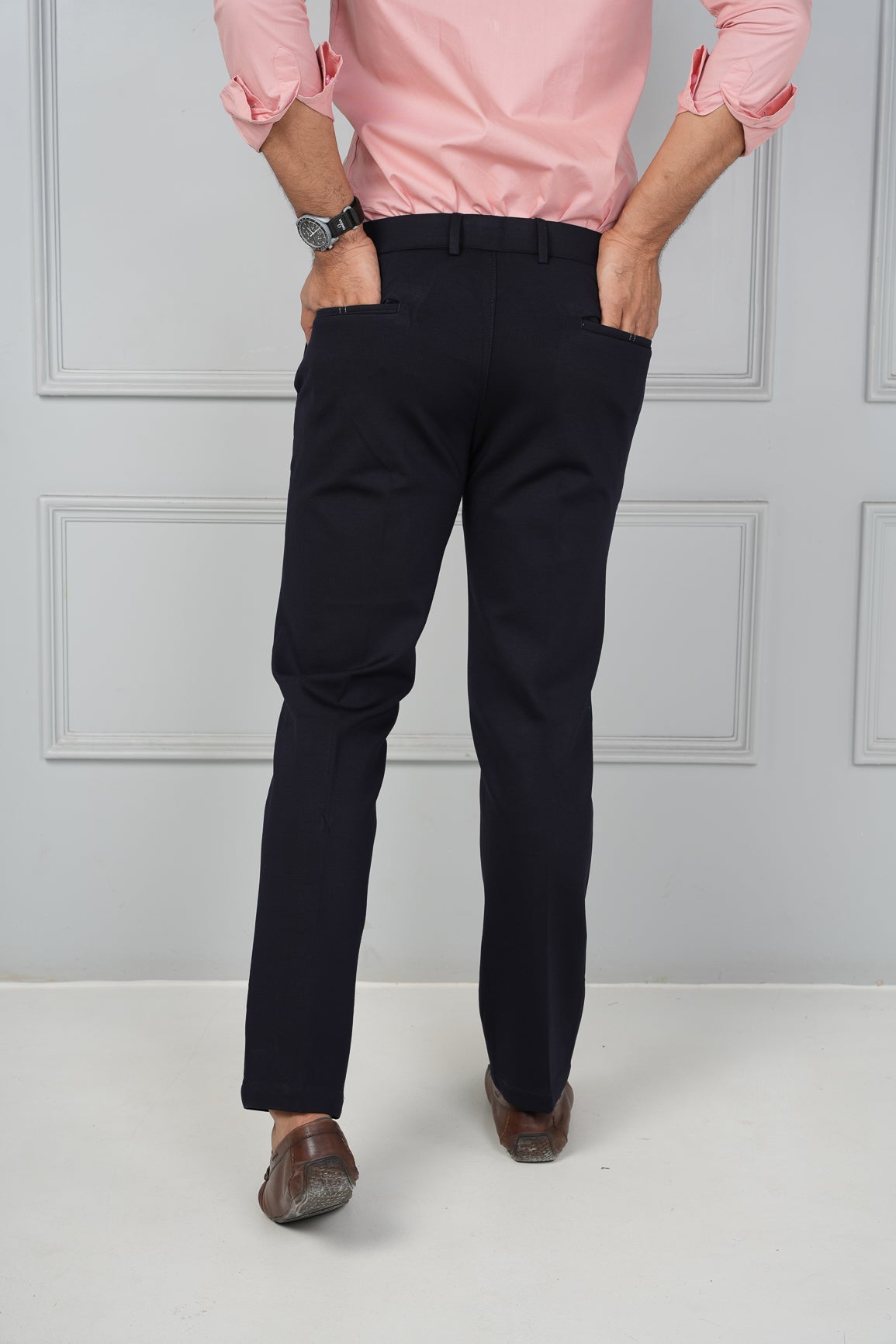 Poki - 4 Way Stretch Pants - Navy