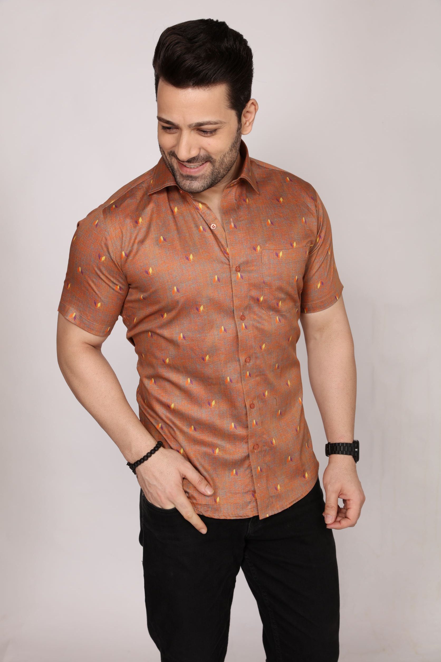 Walberswick - Printed half sleeve shirt - John Watson