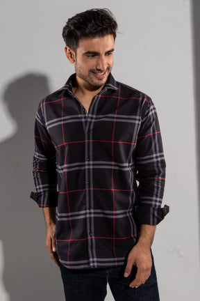 Wiltord - Oxford Slim Fit Checkered Shirt - John Watson