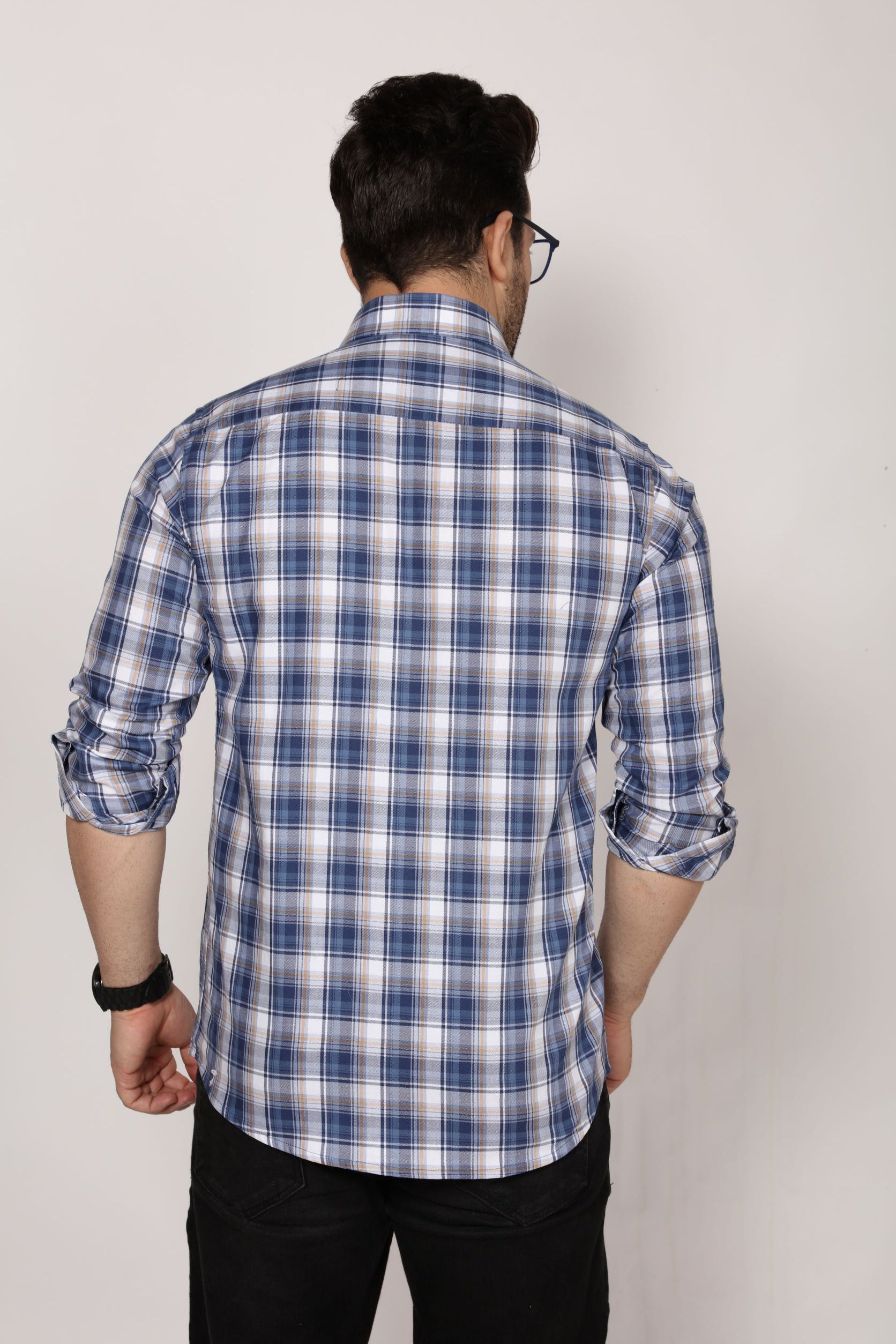 York - Checkered Slim Fit shirt - John Watson