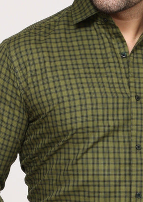 Cambridge - Checkered Shirt- Green - John Watson