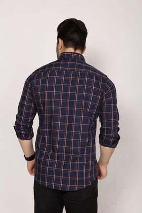 Cardiff - Checkered Slim fit Shirt- Black - John Watson