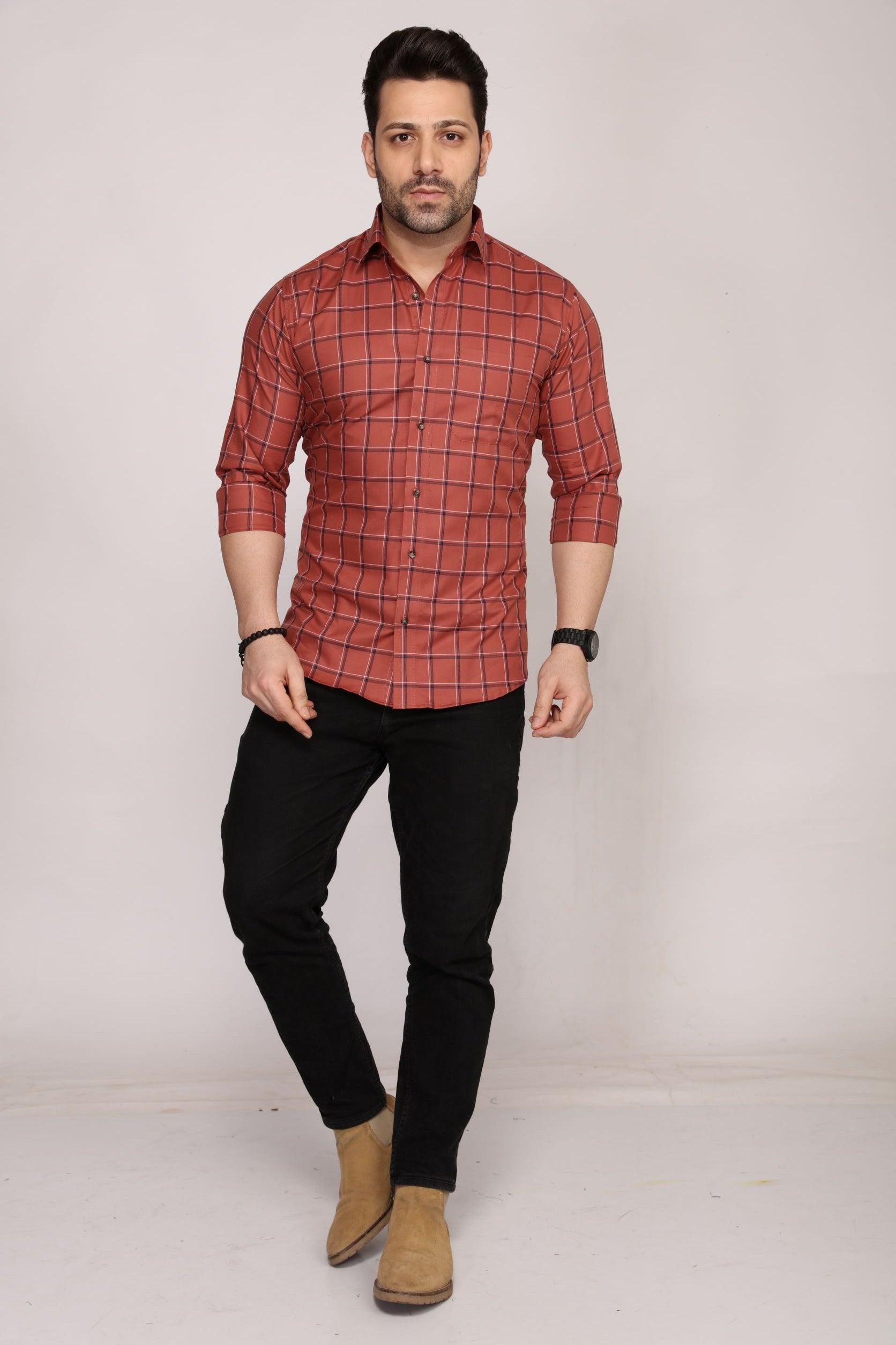 Carlisle - Checkered slim fit shirt - John Watson