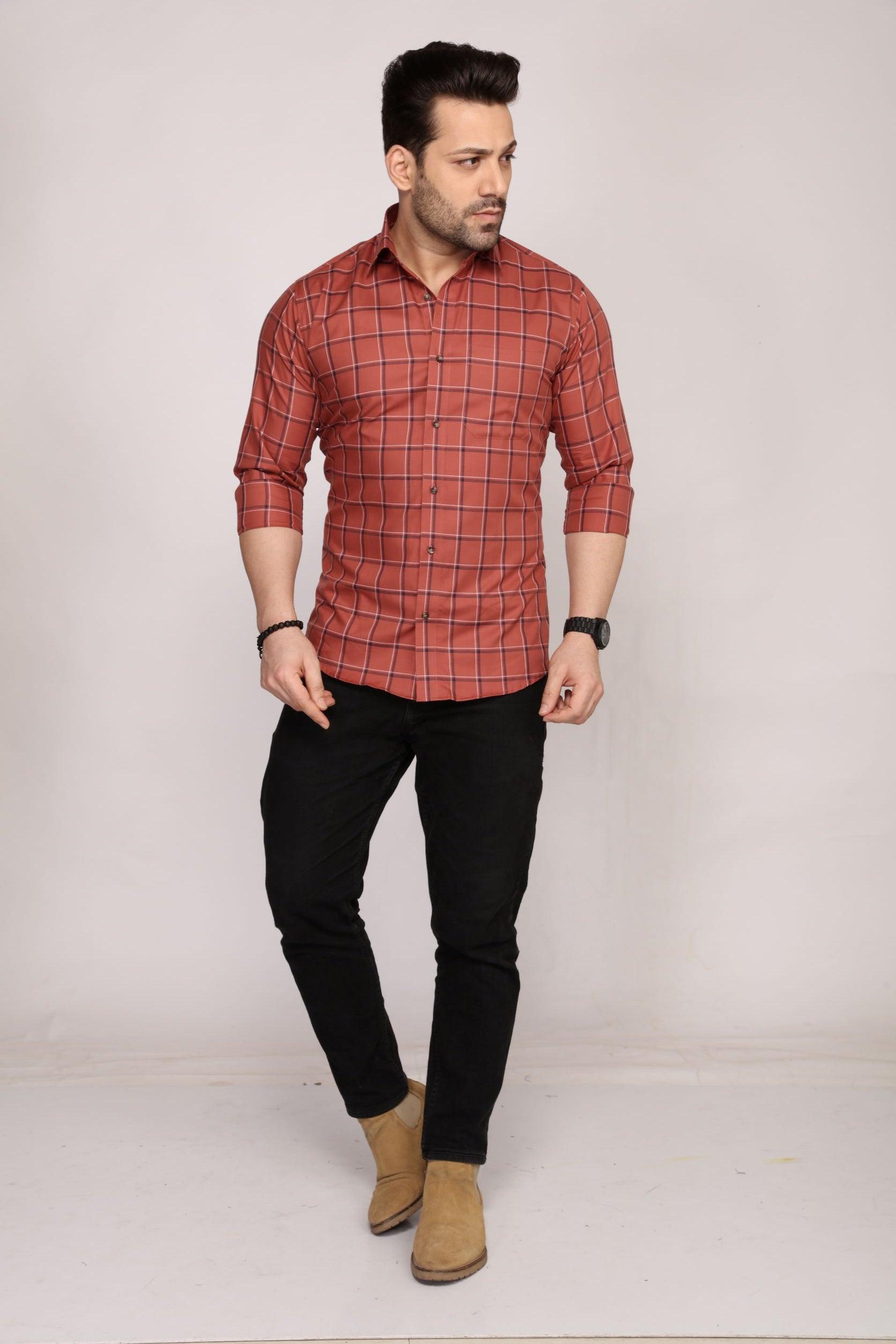 Carlisle - Checkered slim fit shirt - John Watson