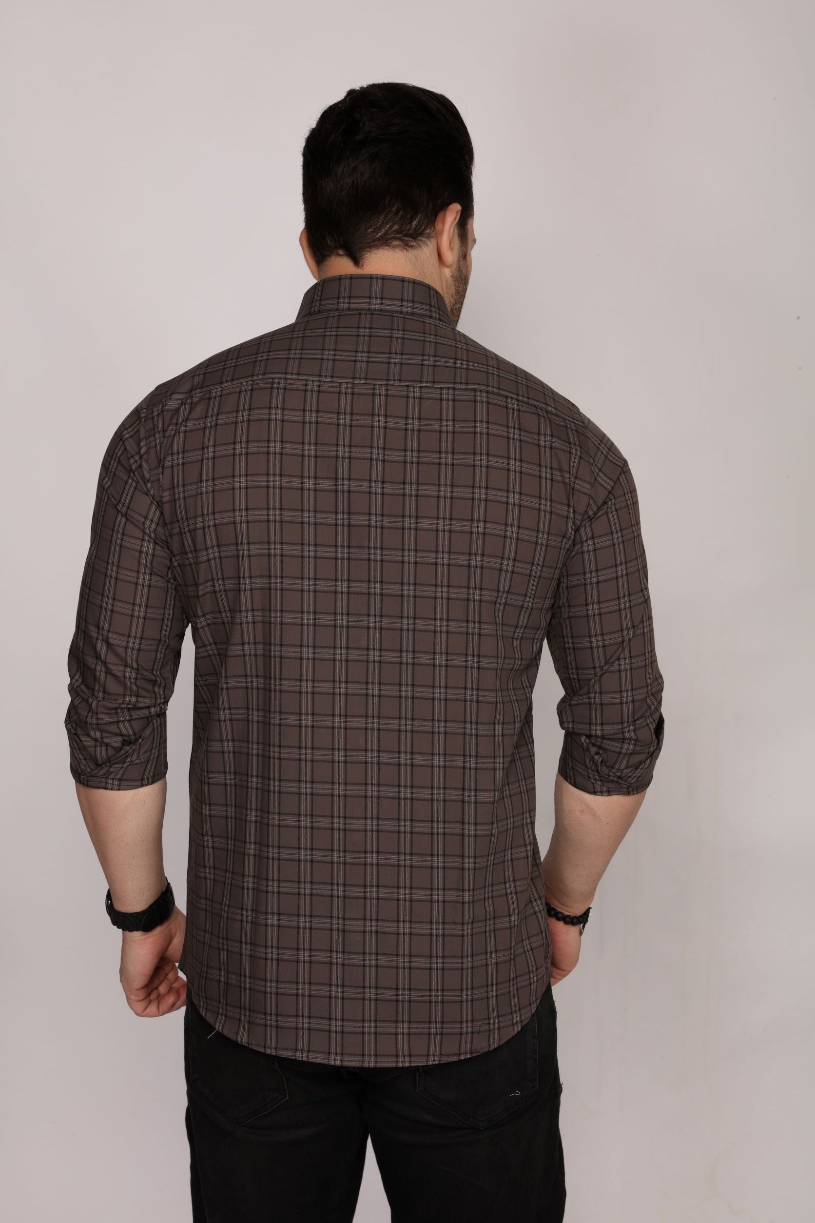 Derry - Checkered slim fit shirt - John Watson