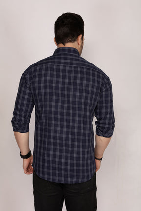 Ely - Checkered slim fit shirt - John Watson