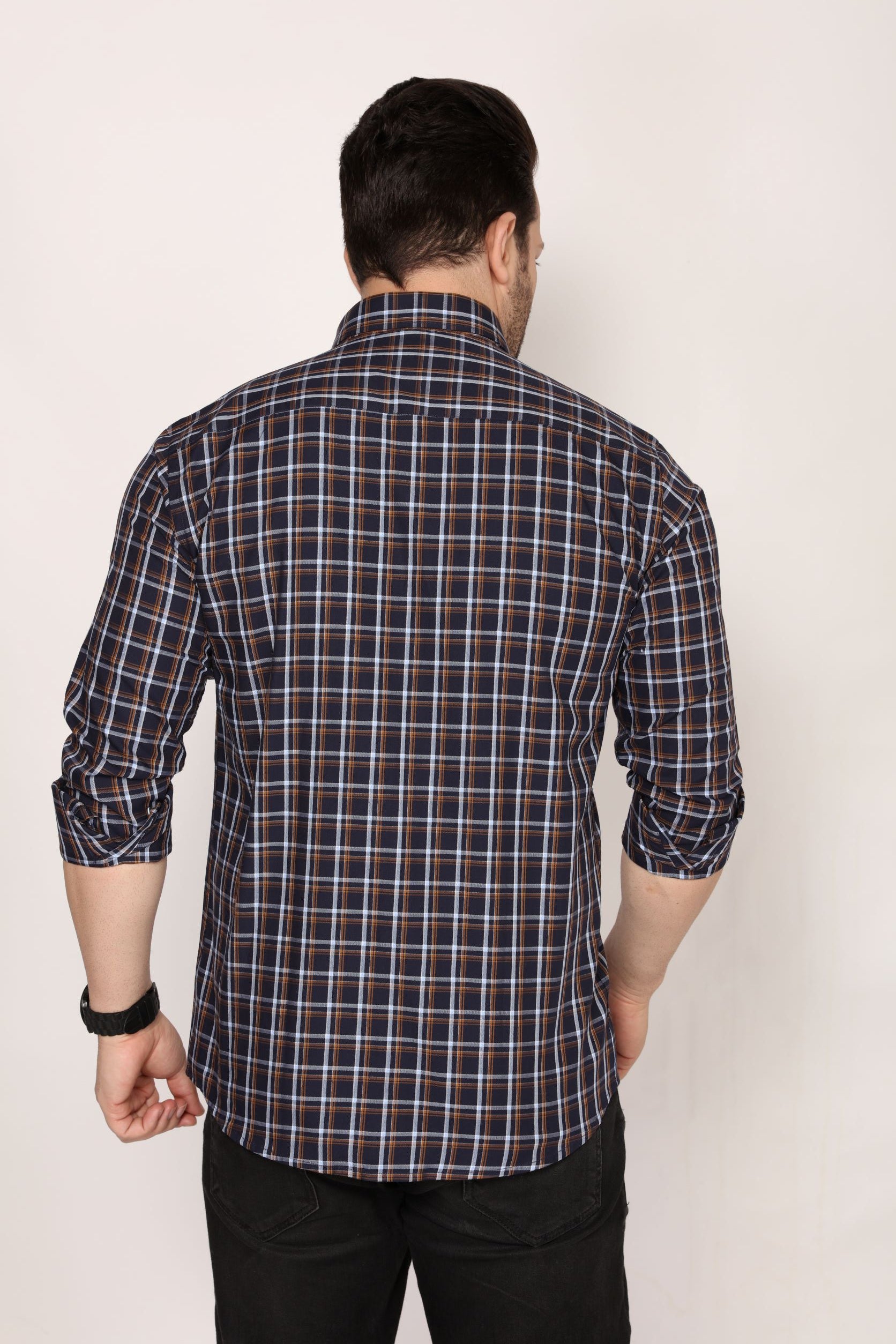 Newport - Checkered slim fit shirt - John Watson