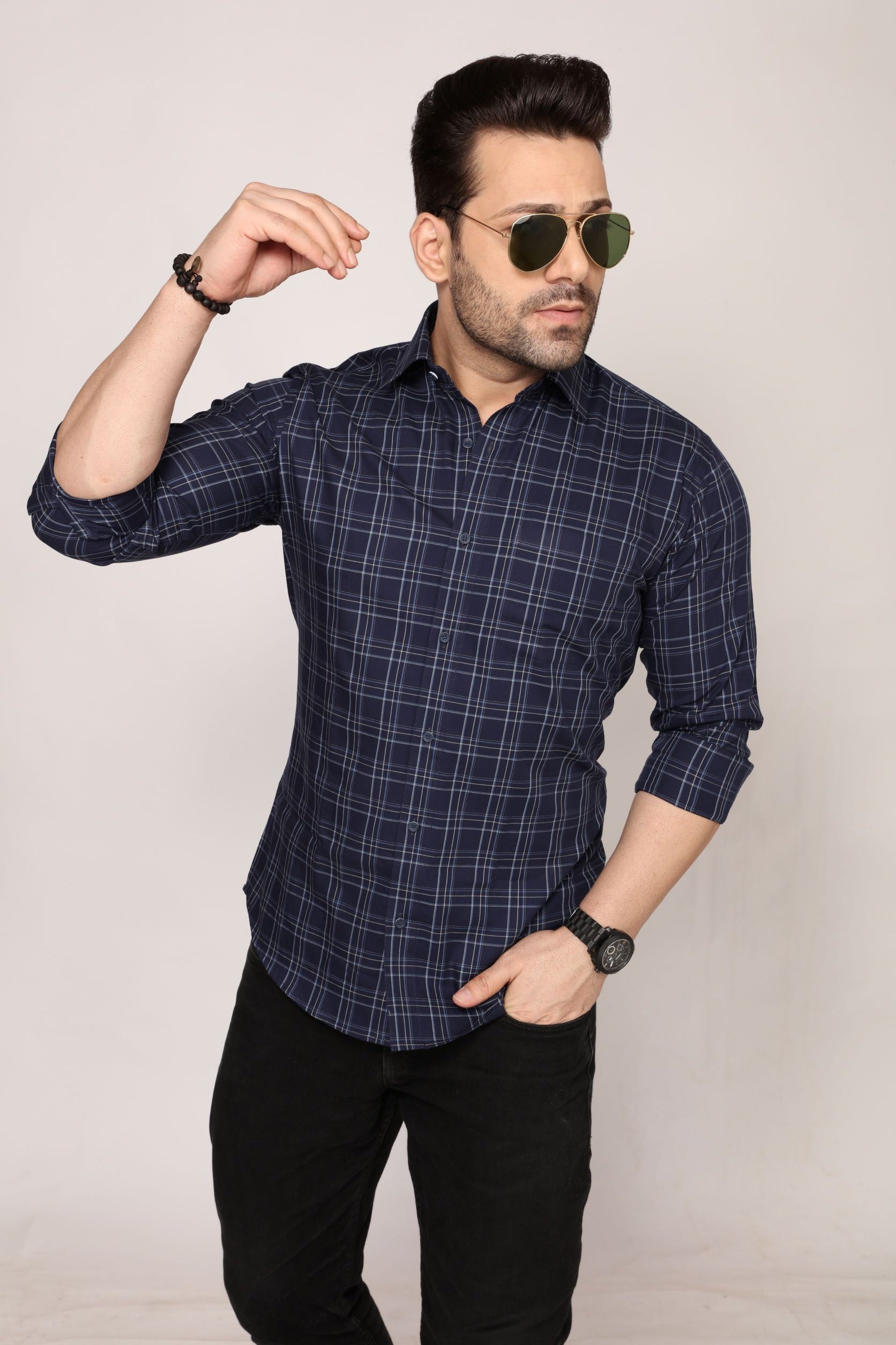 Norwich - Checkered slim fit shirt - John Watson