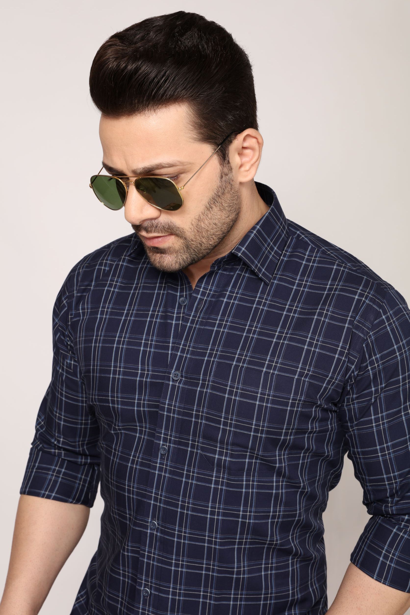 Norwich - Checkered slim fit shirt - John Watson