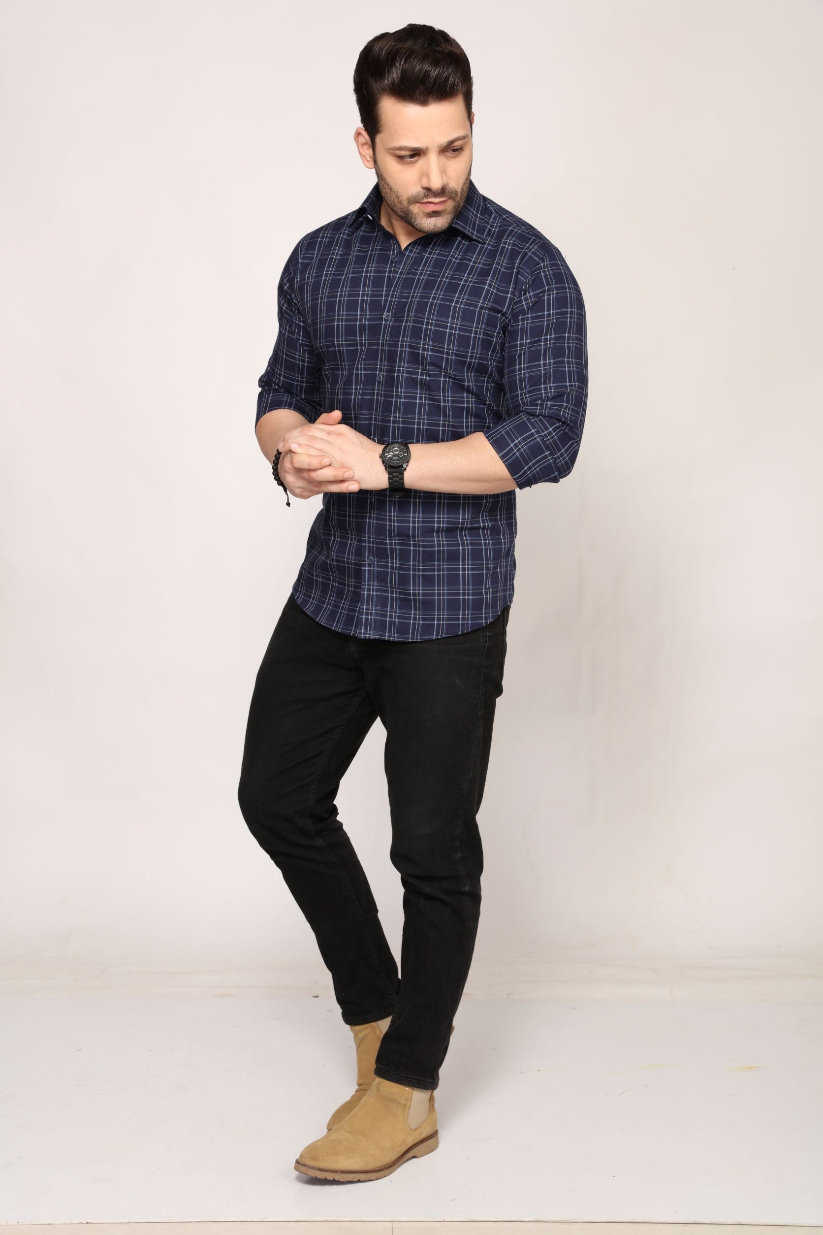 Norwich - Checkered slim fit shirt - John Watson